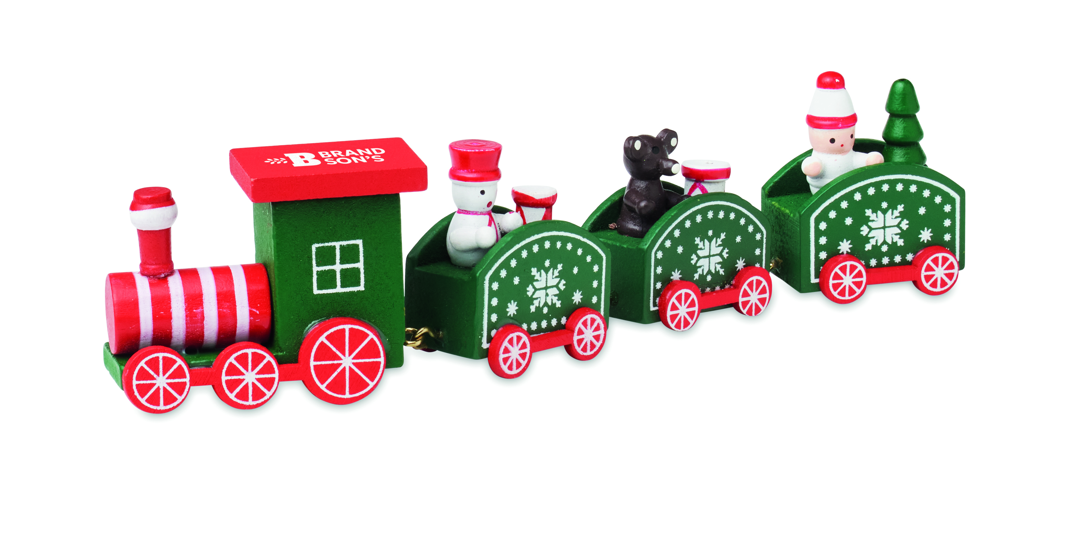 Holzspielzeug, Weihnachtstrenner, Kleinspielzeug, Holzlokomotive, Grün-rot, Holzspielzeug, Weihnachtstrain, Miniaturzug, Rotgrün, Kleines Zinnfigurenzug, Holzspielzeug, Weihnachtstrenner, Spielzeugzug, Grün, Rot