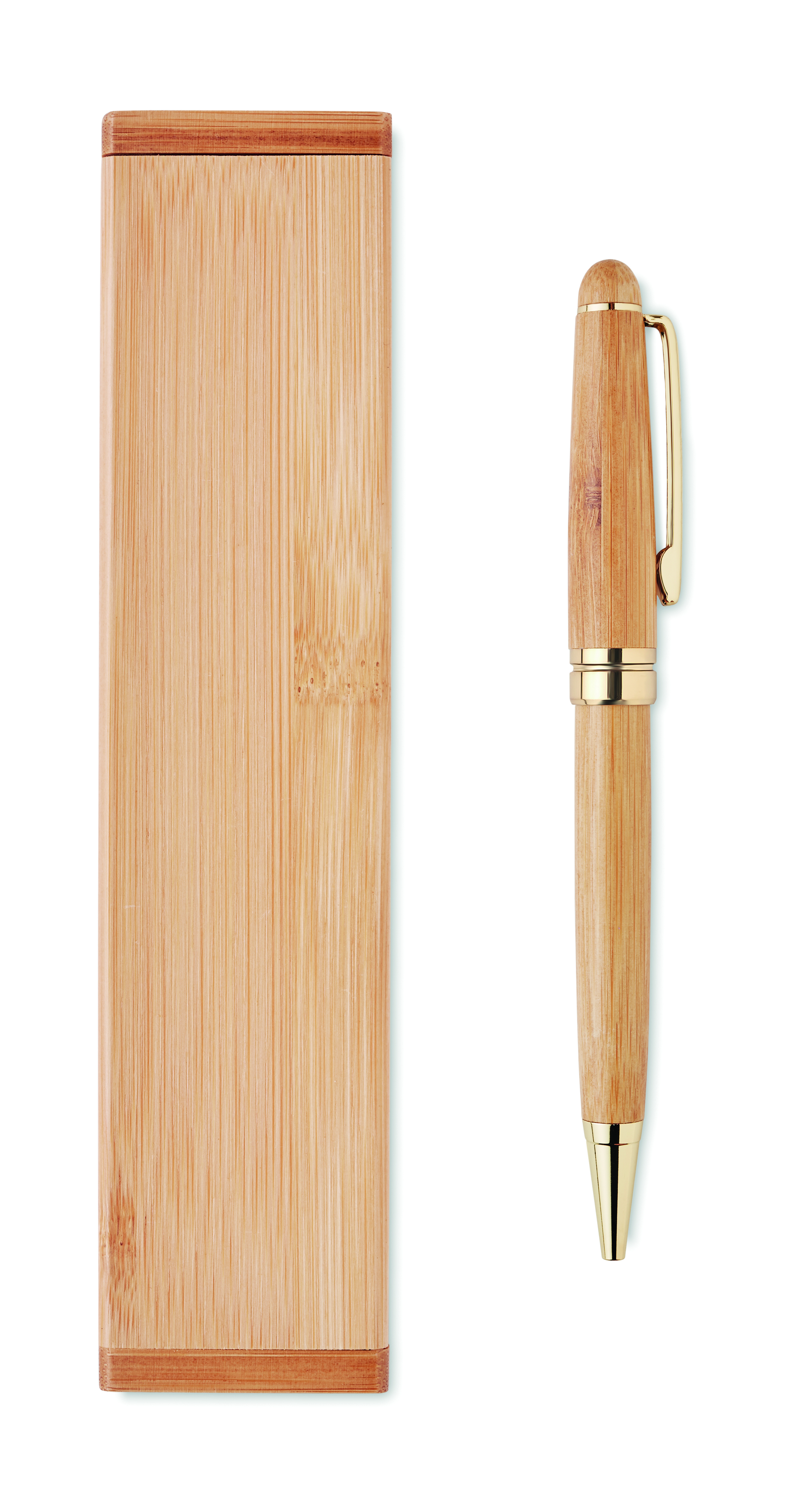 Kugelschreiber, Holz, Bambus, Vogellack, Schachtel