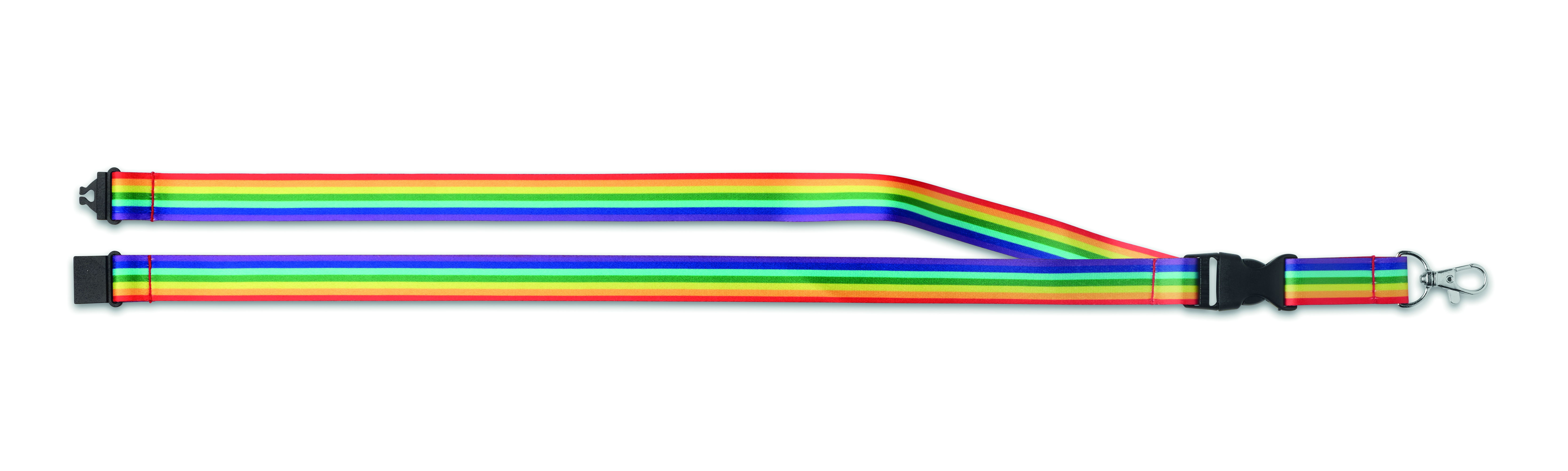 Lanyard, Regenbogenstreifen, Clip, Metall- Karabiner, Verstellbar