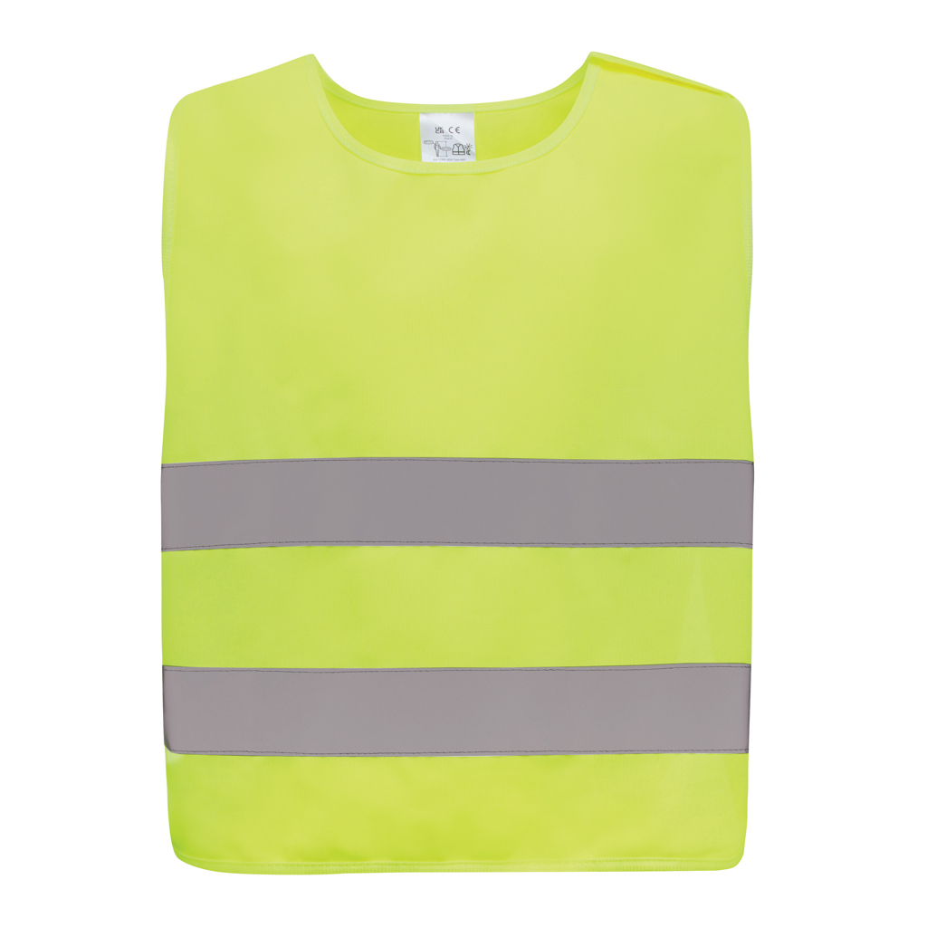 Lätzchen, Person, High-visibility, Safety vest, Neon yellow, Reflective stripes, Sleeveless vest, Hochsichtbar, Sicherheitsweste, Reflektierende Streifen, Neon-Gelb, Ärmellos