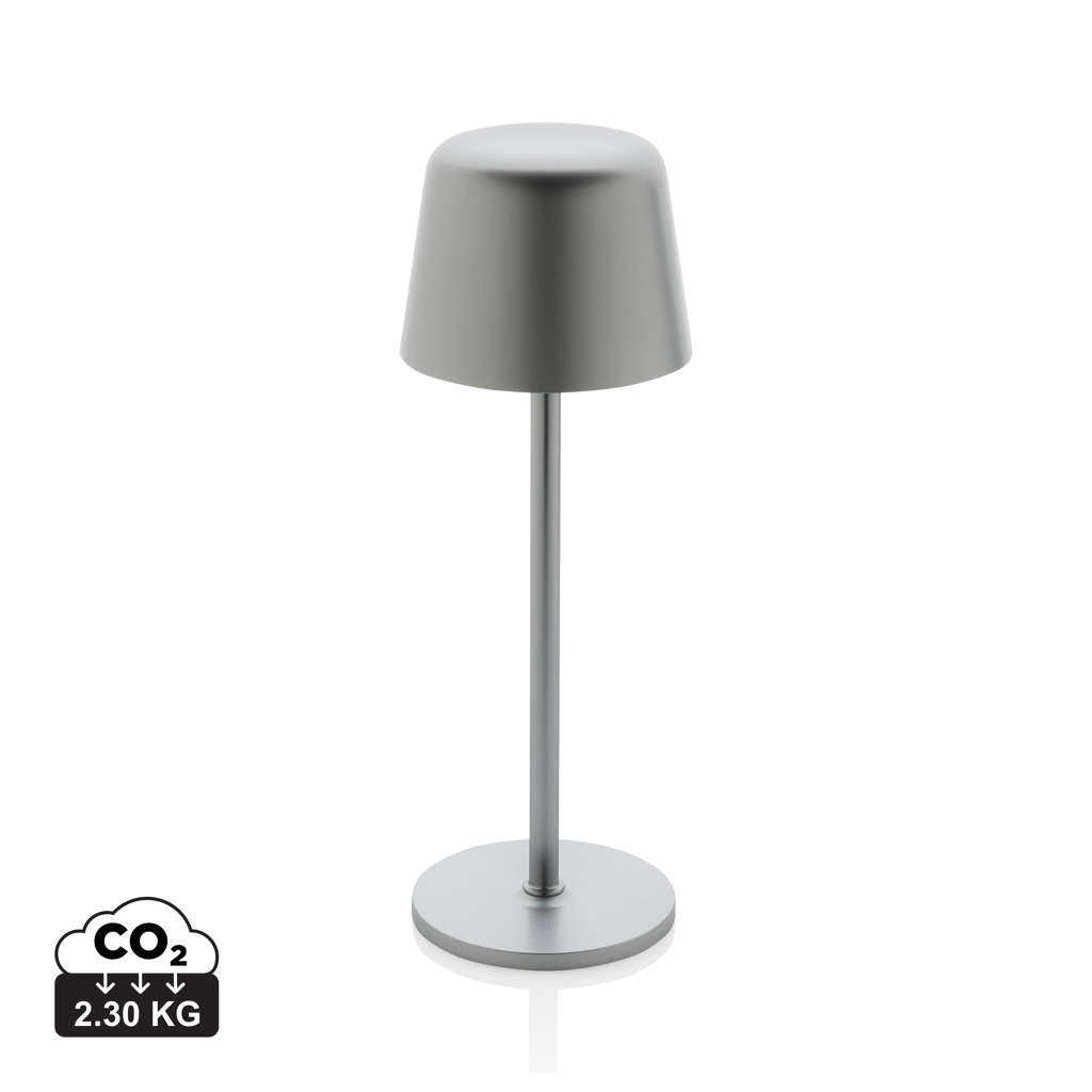 lampe, Tischlampe, Metall, Grau, minimal