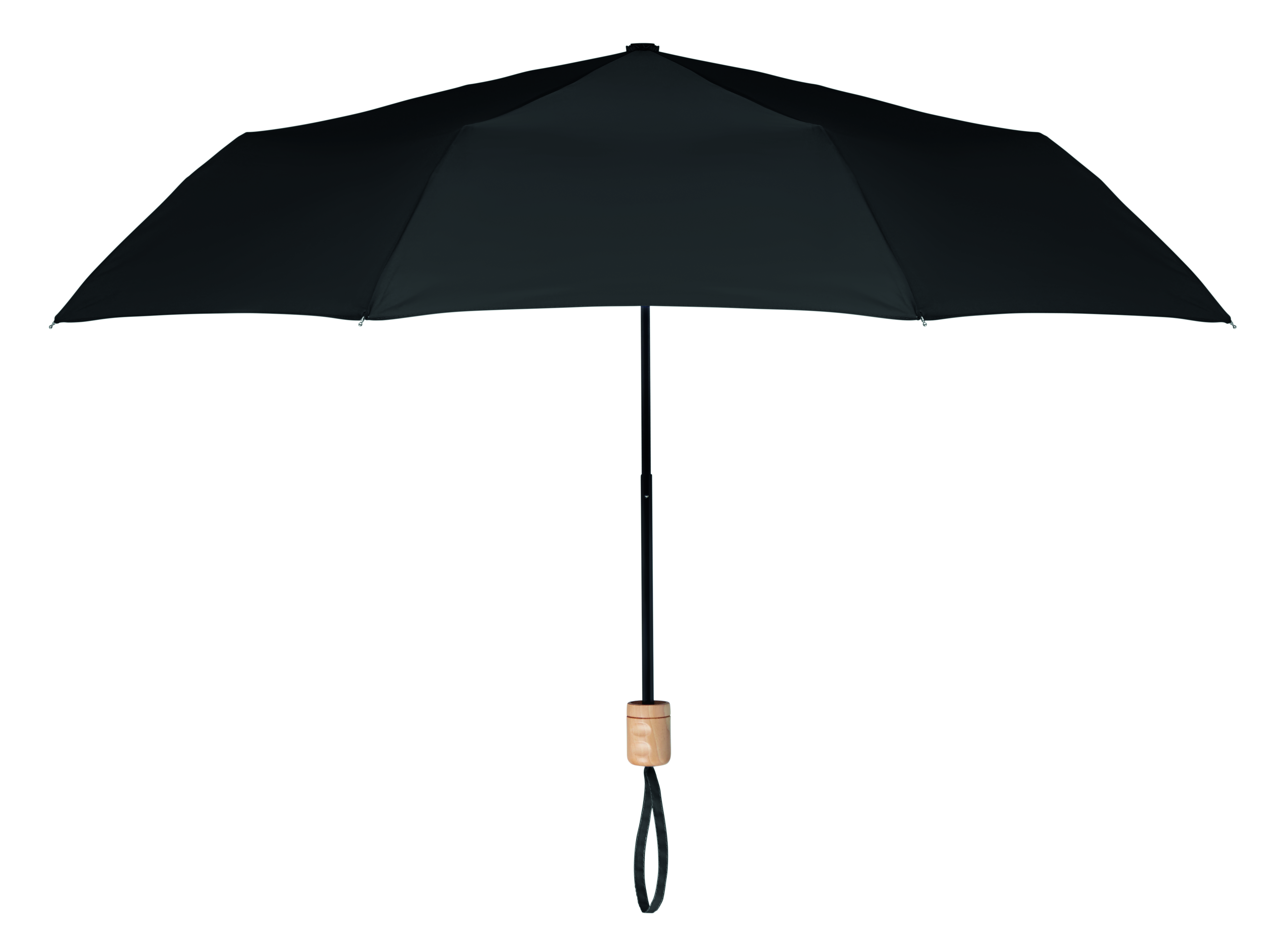 Regenschirm, Schirm, Schirm mit Stab, Schwarz, Holzgriff, Regenschirm, Schirm, Schwarz, Holzgriff, Gurtband
