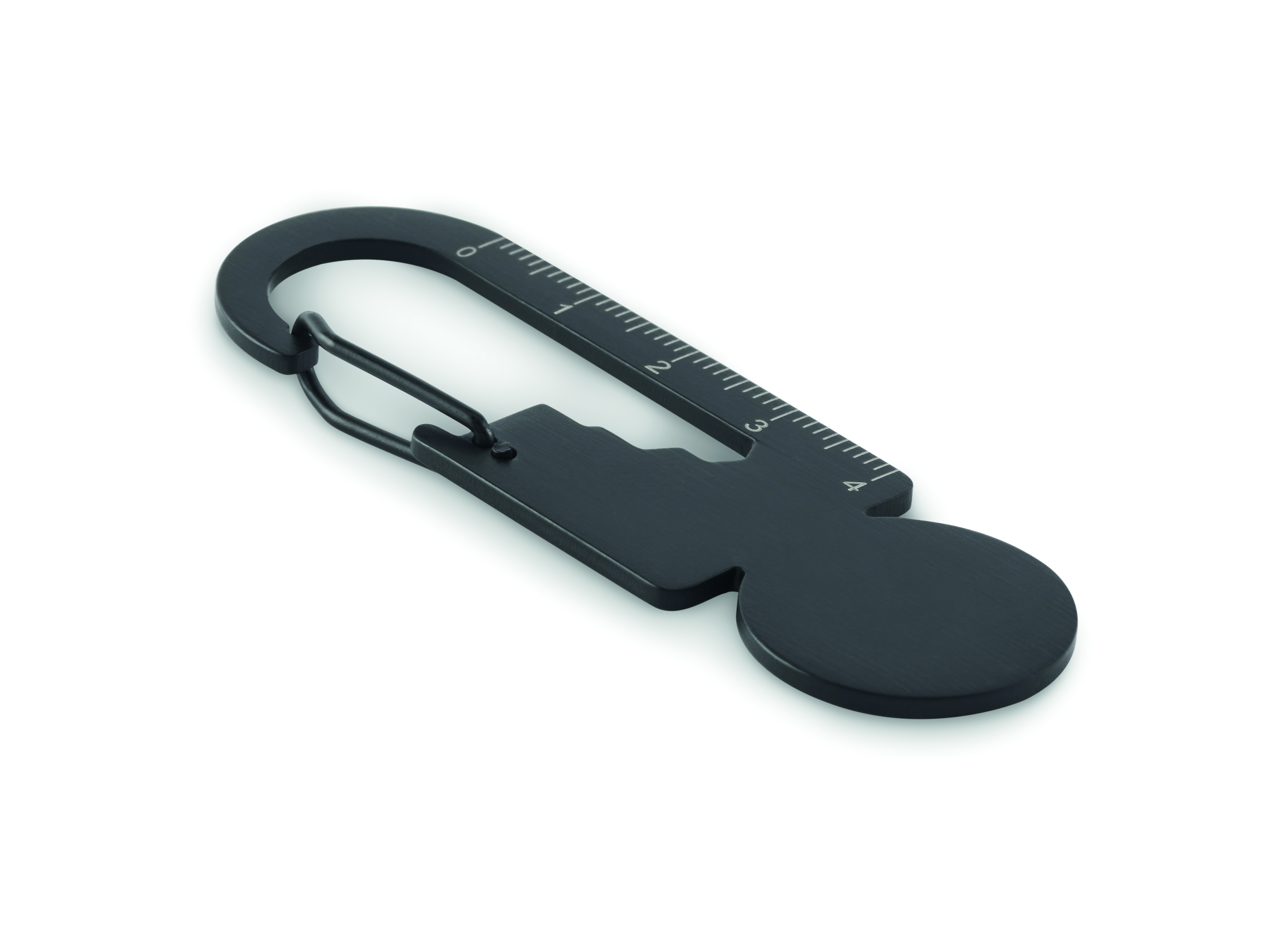 Schlüsselanhänger, Messwerkzeug, Räglermesser, Riemenmaß, Kernförmiger Anhänger, Ruler Keychain, Messwerkzeug, Metall-Schlüsselanhänger, Schlanker Lineal, Schwarzes Zubehör, Schlüsselanhänger, Maßstab, Gadget, Metal, Schwarz