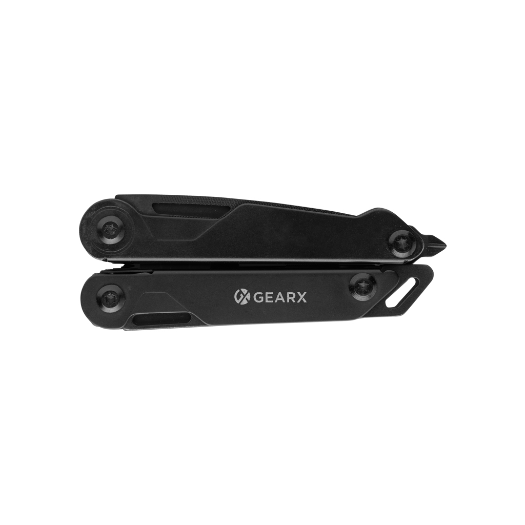 Multitool, Zweifel, Klemmwerkzeug, Aluminium, Schwarz, Multitool, Kleines Werkzeug, Schwarz, Klinge, GEARX, Multitool, Foldable, Schwarz, Aluminium, Gearx, Multitool, Faltwerkzeug, Schwarz, Aluminium, Gearx