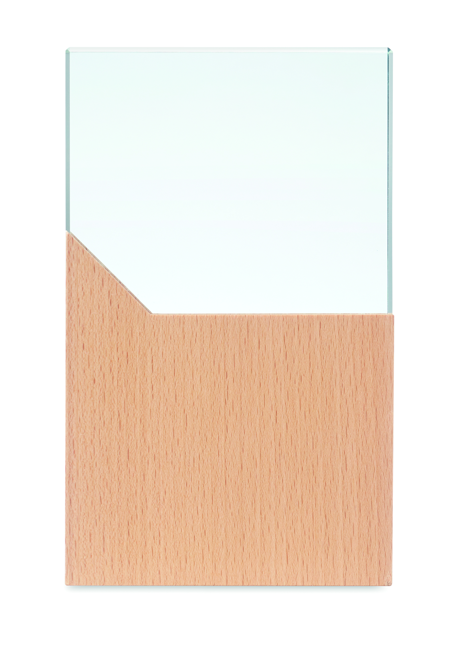 Spiegel, Wandspiegel, Holzbasis, Holzsockel, Spiegelglas