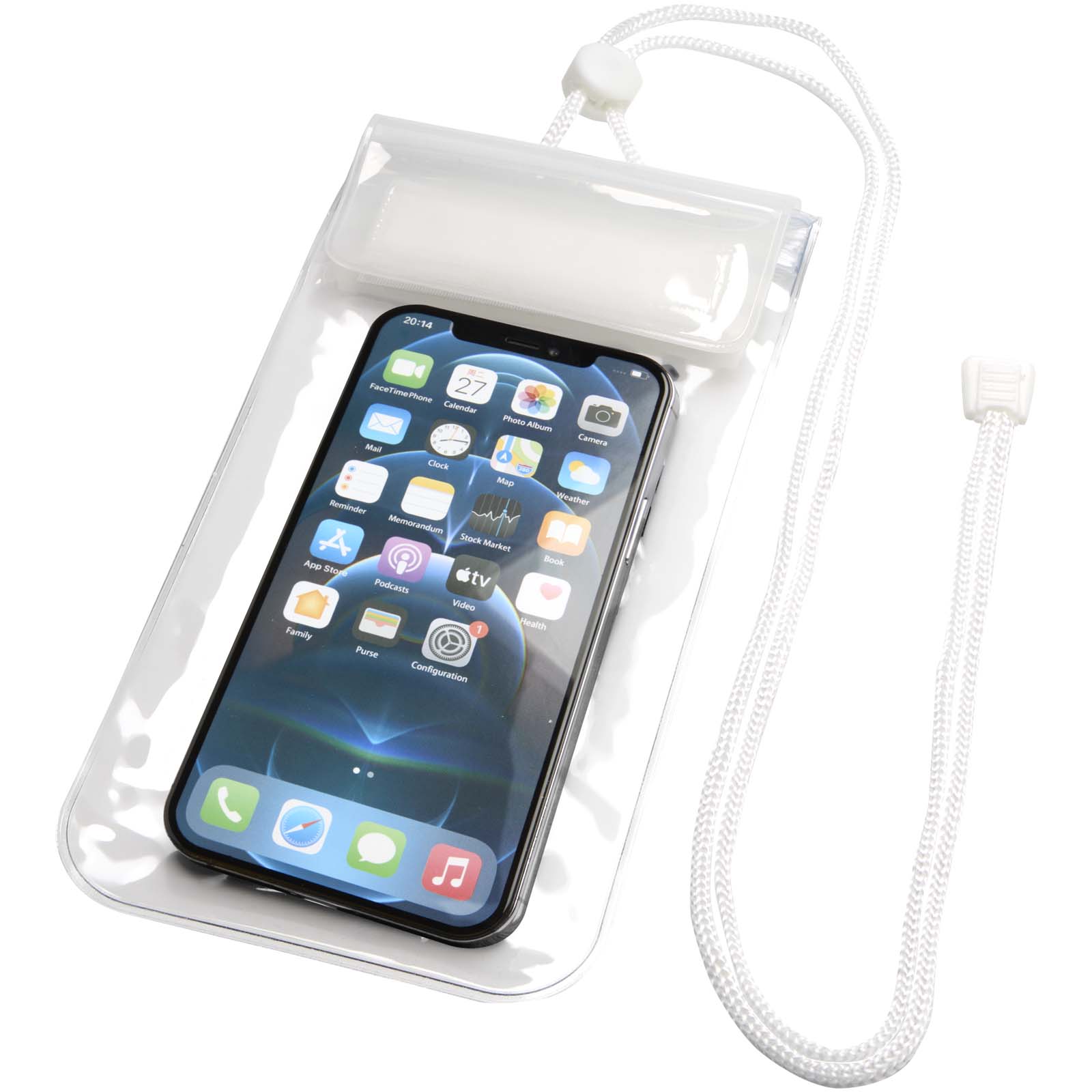 Taschenhülle, Smartphonehülle, Clear case, Wasserfest, Armband