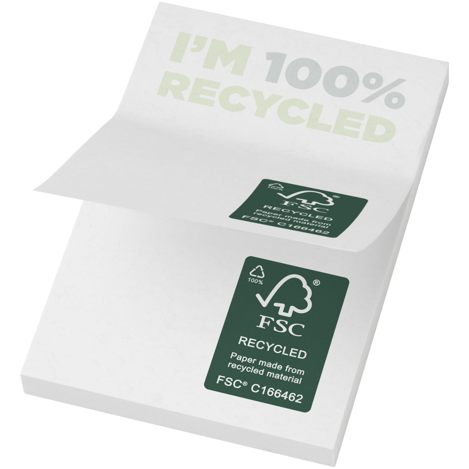Recyclingpappe, FSC recycelt, 100% recycelt, Büroblock, Papierblock, Recyceltes Papier, FSC-Etikett, Weißes Verpackungsmaterial, Nachhaltiges Papier, 100% recycelt,  recycled, papier, FSC, 100% recycelt, notizblock