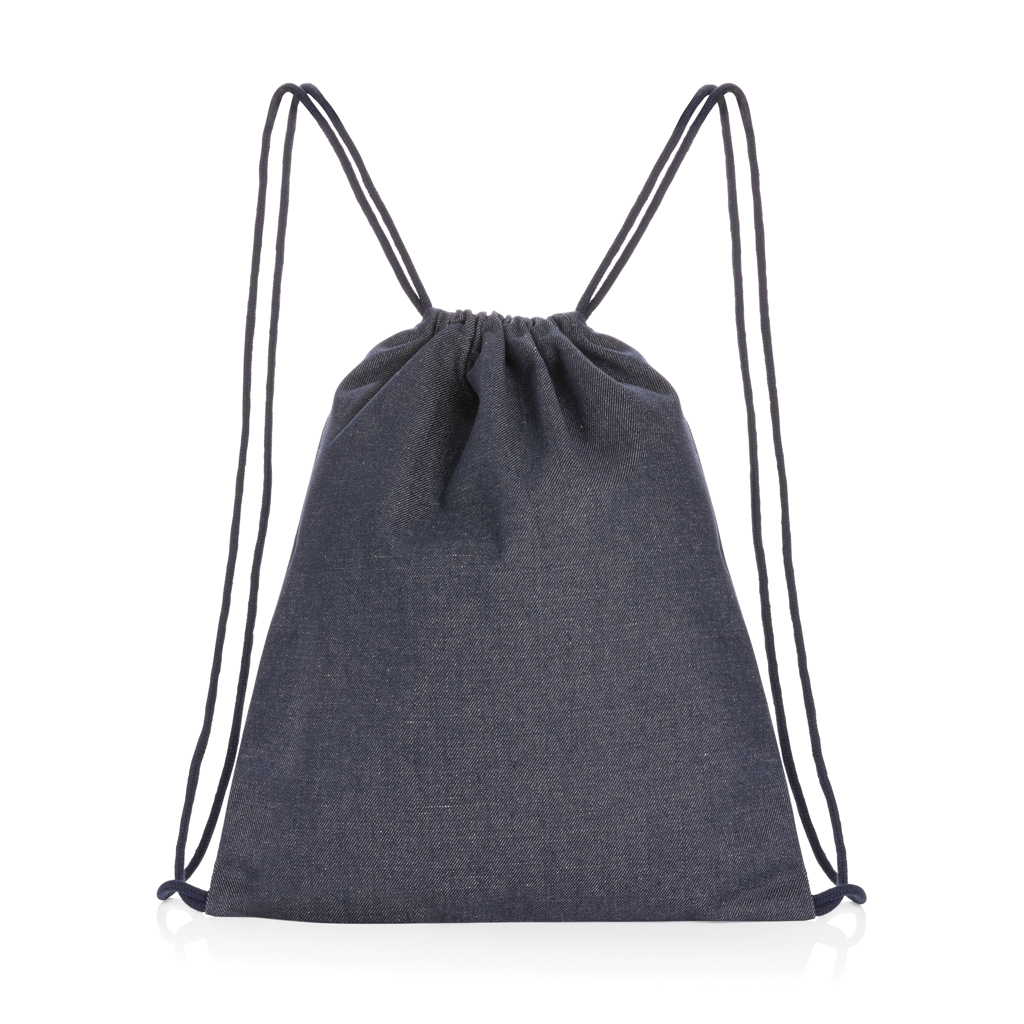 Rucksack, Drawstring bag, Denim, Navy, Kordelzug, drawstring bag, Denimtasche, Stoffsack, Zugbeutel, Stoffbeutel, drawstring bag, denim, drawstring, backpack, pouch