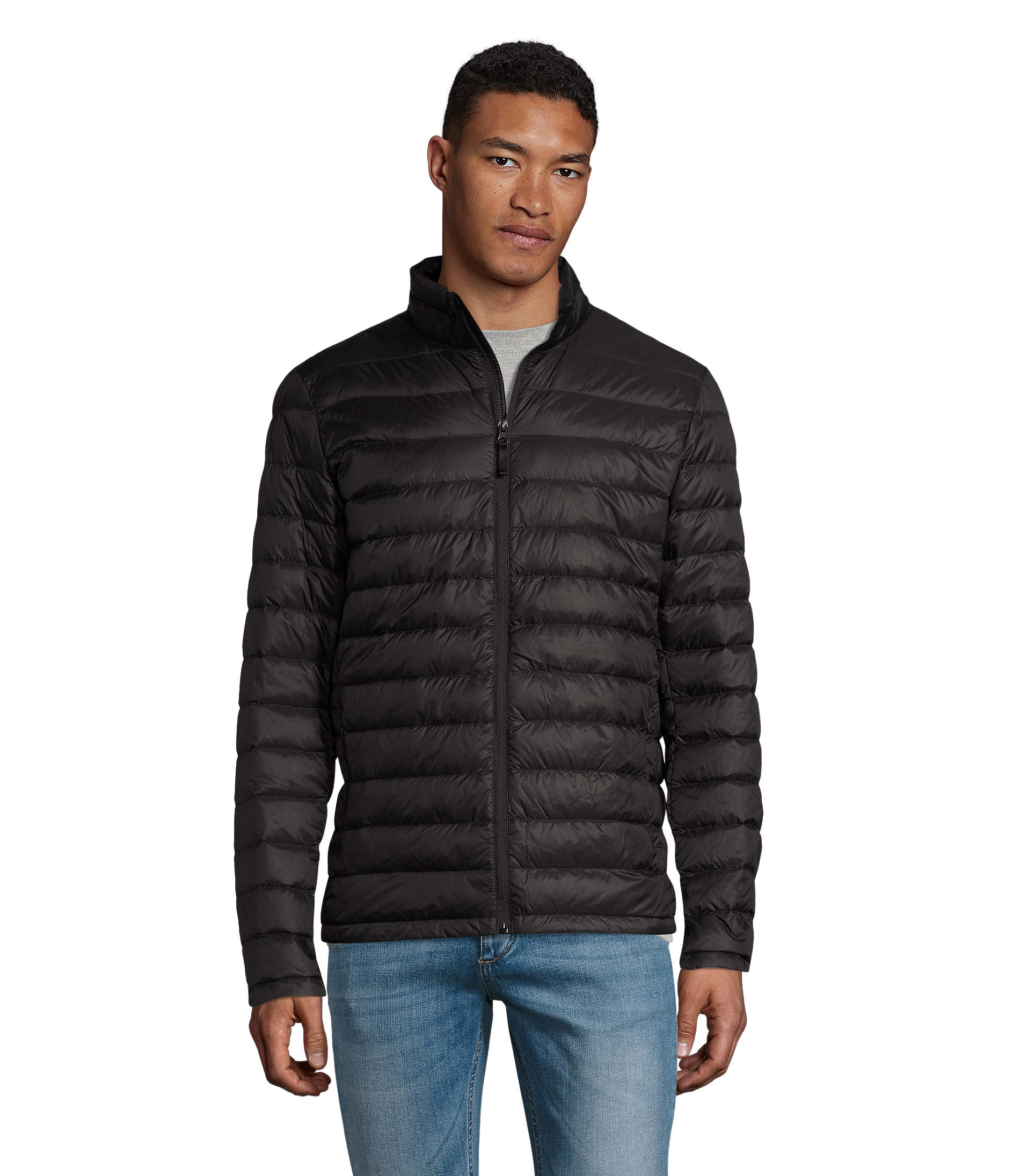 Pufferjacke, Daunenjacke, Stehkragen, Schwarz, Reißverschluss, Daunenjacke, Steppjacke, Schwarz, Reißverschluss, langärmlig, Pufferjacke, schwarze Jacke, leichte Jacke, Reißverschluss, gequiltet, jacke, puffer, reissverschluss, schwarz, kühl