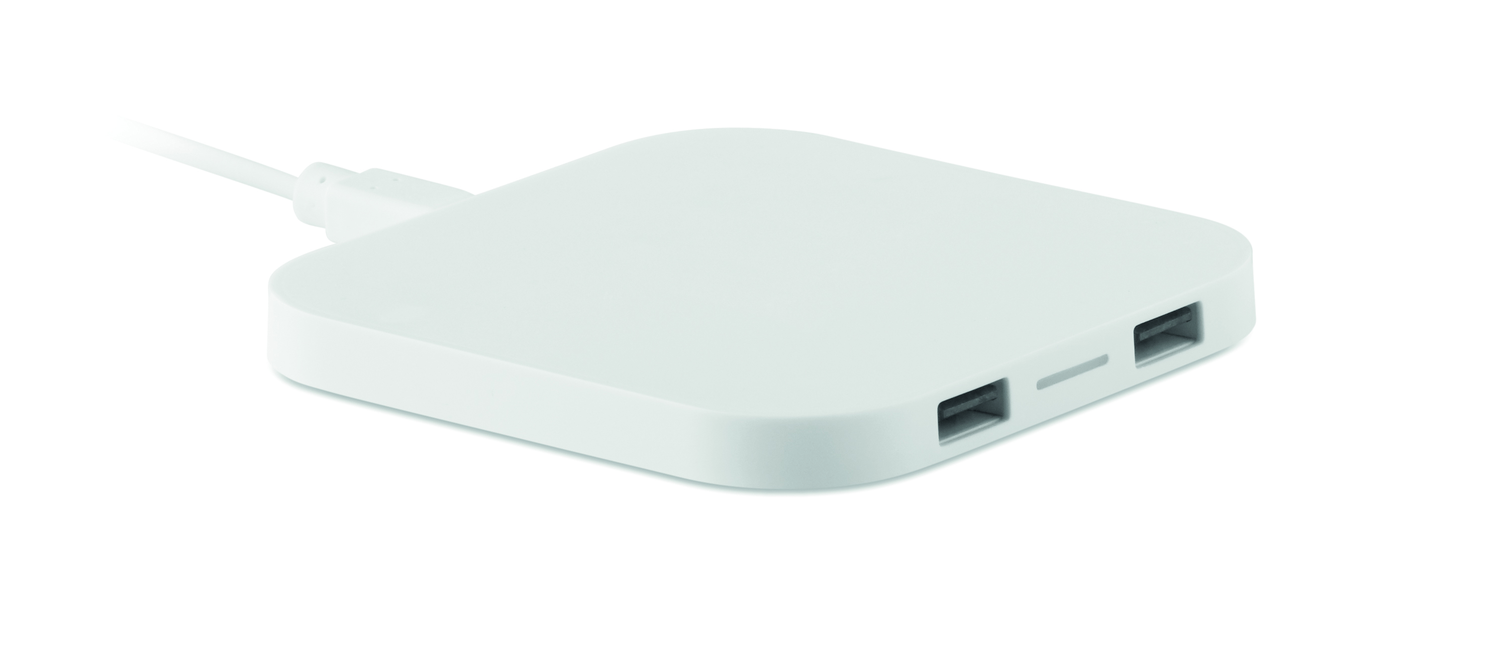 USB-C Adapter, Hub, 2x USB-A, Weiß, Plug-and-play