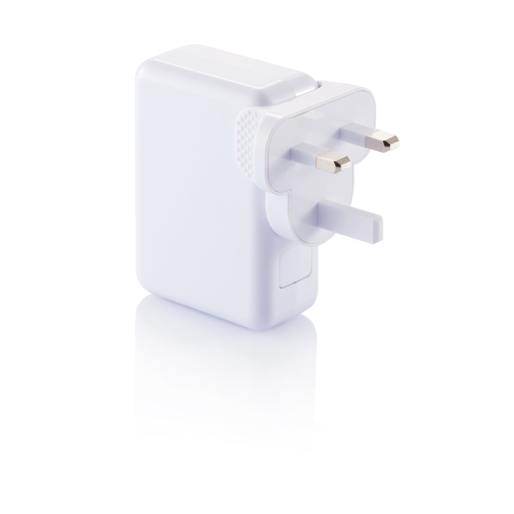 Reiseladegerät, Adapter, EU-Stecker, White, Kompakt, Reiseladegerät, Netzadapter, Steckdosenadapter, EU-Stecker, White charger, EU-Stecker, weiß, Netzadapter, Stecker, Kabellos