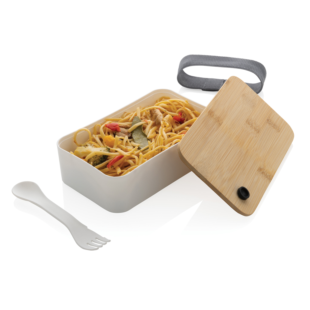 Besteck, Mittagessen, Spaghetti, Gabel, Nudel, Lunchbox, Pasta, Holzdeckel, Löffel, tragbarer Behälter, Lunchbox, Nudelgericht, Pausenmahlzeit, Holzdeckel, Auffangbehälter, Lunchbox, Nudeln, Pasta, Holzkasten, Spork