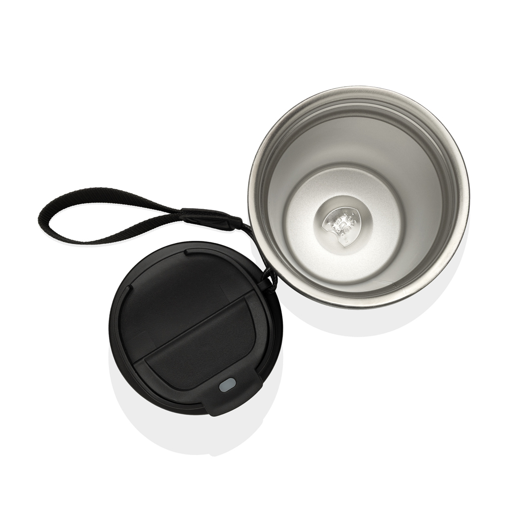 Teekanne, Tee-Infuser, Tragegriff, Stahlbecher, Schnellverschluss, Tasse, Becher, Kaffeebecher, Tragbare Tasse, Deckel mit Henkel, Trinkbecher, Kaffee Thermos, Auslaufsicher, Deckel, Tragelany