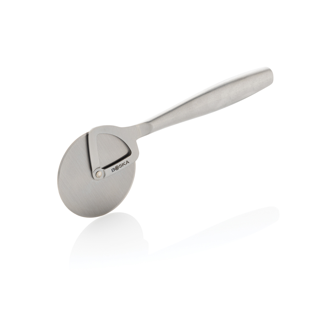 Rollschneider, Schnittroller, Metall, Grau, Küchenwerkzeug, Kuchenrolle, Rollklinge, Ausstecher, Metermaß, Schaber, Drehklinge, Aufschnittmesser, Edelstahl, Rundklinge, BOSKA