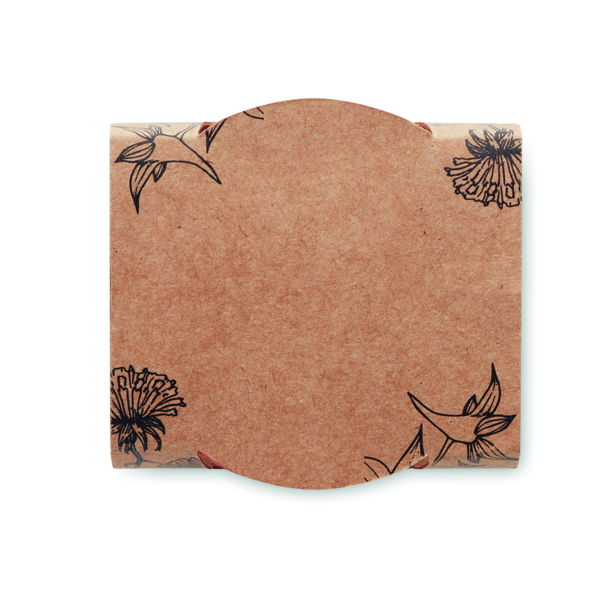 Kartonbox, Kartenverpackung, Kraftpapier, Blumenmuster, Eco-Verpackung