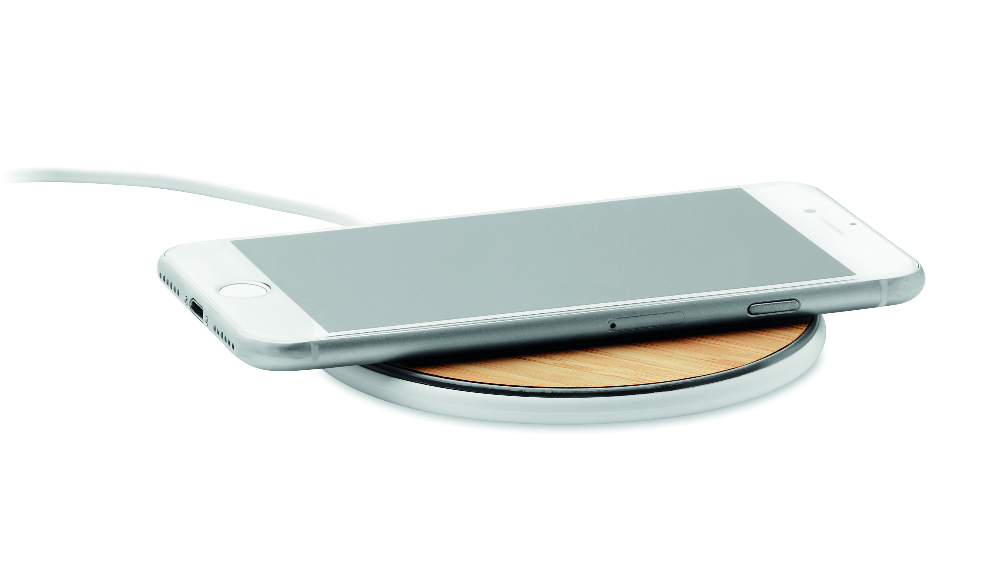 smartphone, iPhone, silber, kabelloses ladegerät, handyzubehör