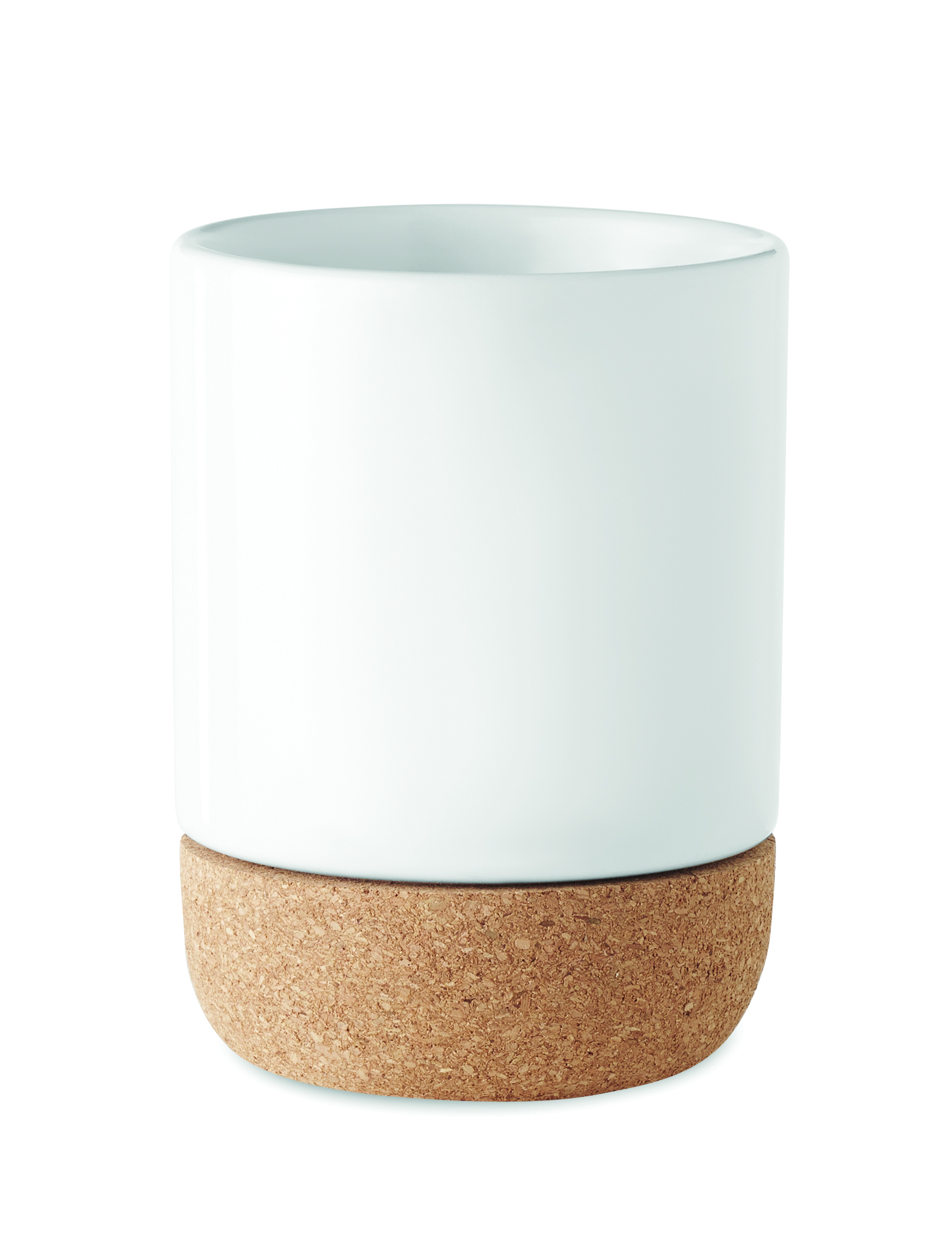 Becher, Vase, Tafelaufsatz, Korkfuß, Keramikbecher