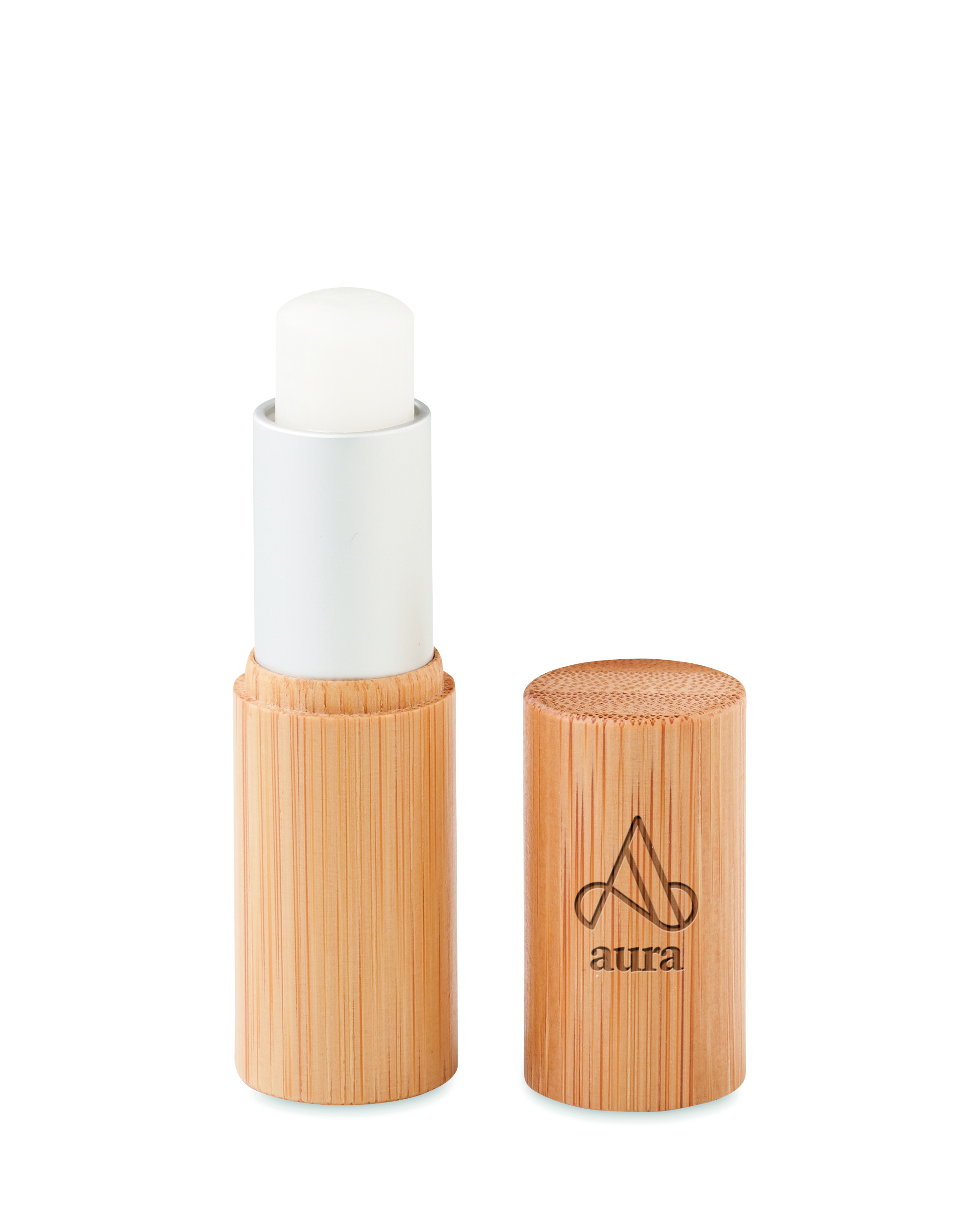 Lipbalm, Stift, Holzdeckel, weiße Salbe, natur