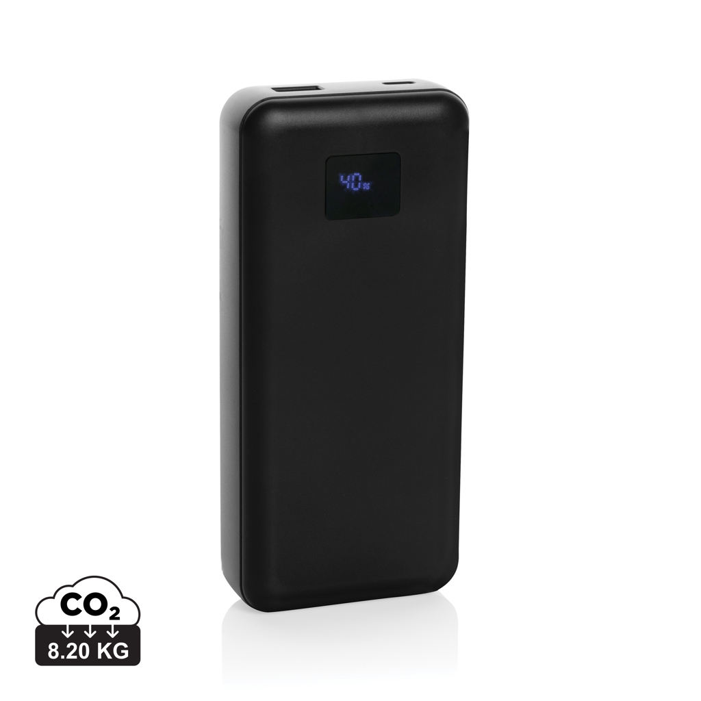 Elektronik, Handy, Telefon, Powerbank, Handy-Ladegerät, Digitale Anzeige, Schwarzes Gehäuse, CO2 8.20 kg, Powerbank, USB-C, digitale Anzeige, Schwarz, tragbares Ladegerät, Power Bank, Digital Display, Schwarz, Tragbares Ladegerät, 8,2 kg CO2