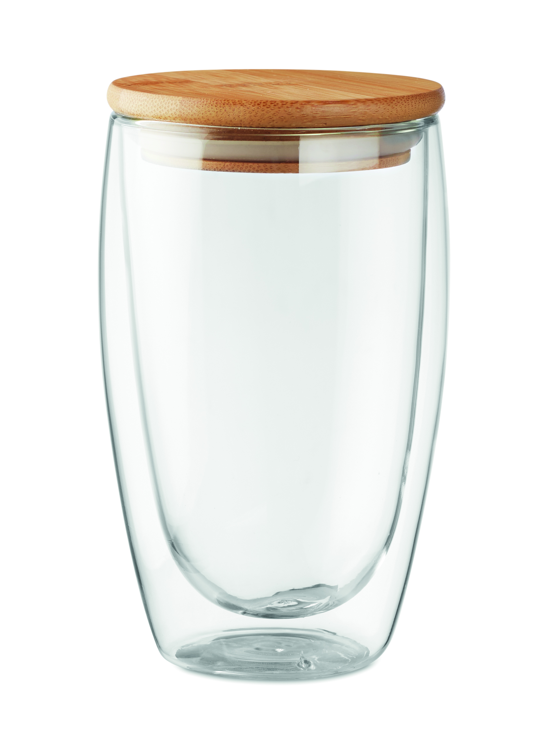 Glasbehälter, Frühstücksbehälter, Vakuumglas, Glas mit Deckel, Holzdeckel