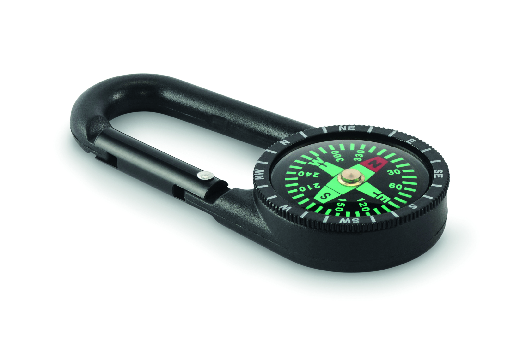 kompass, edc, kautsch, camping, carabiner-kompass