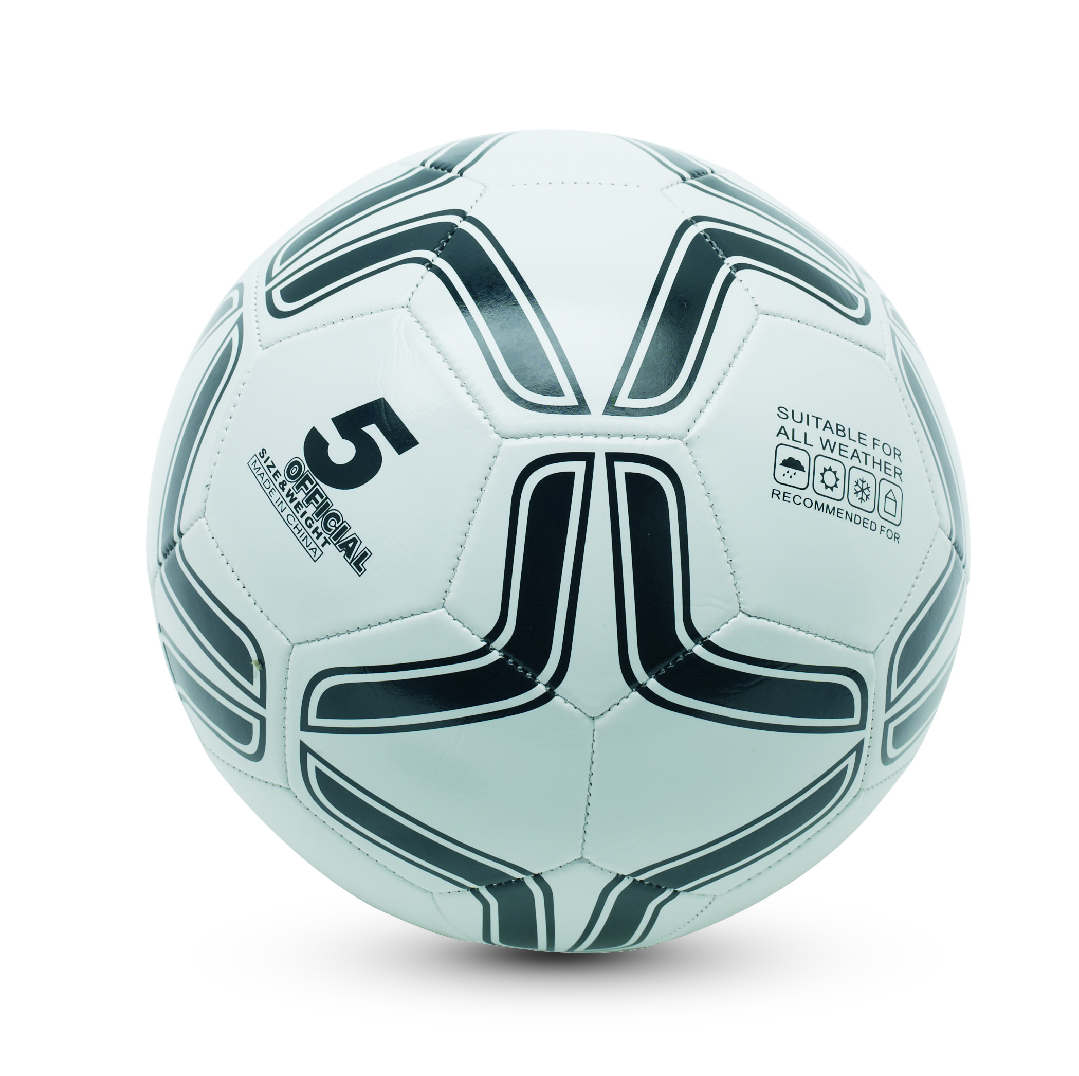 Fußball, Soccerball, Gummi-Panzer, Weiß, Muster