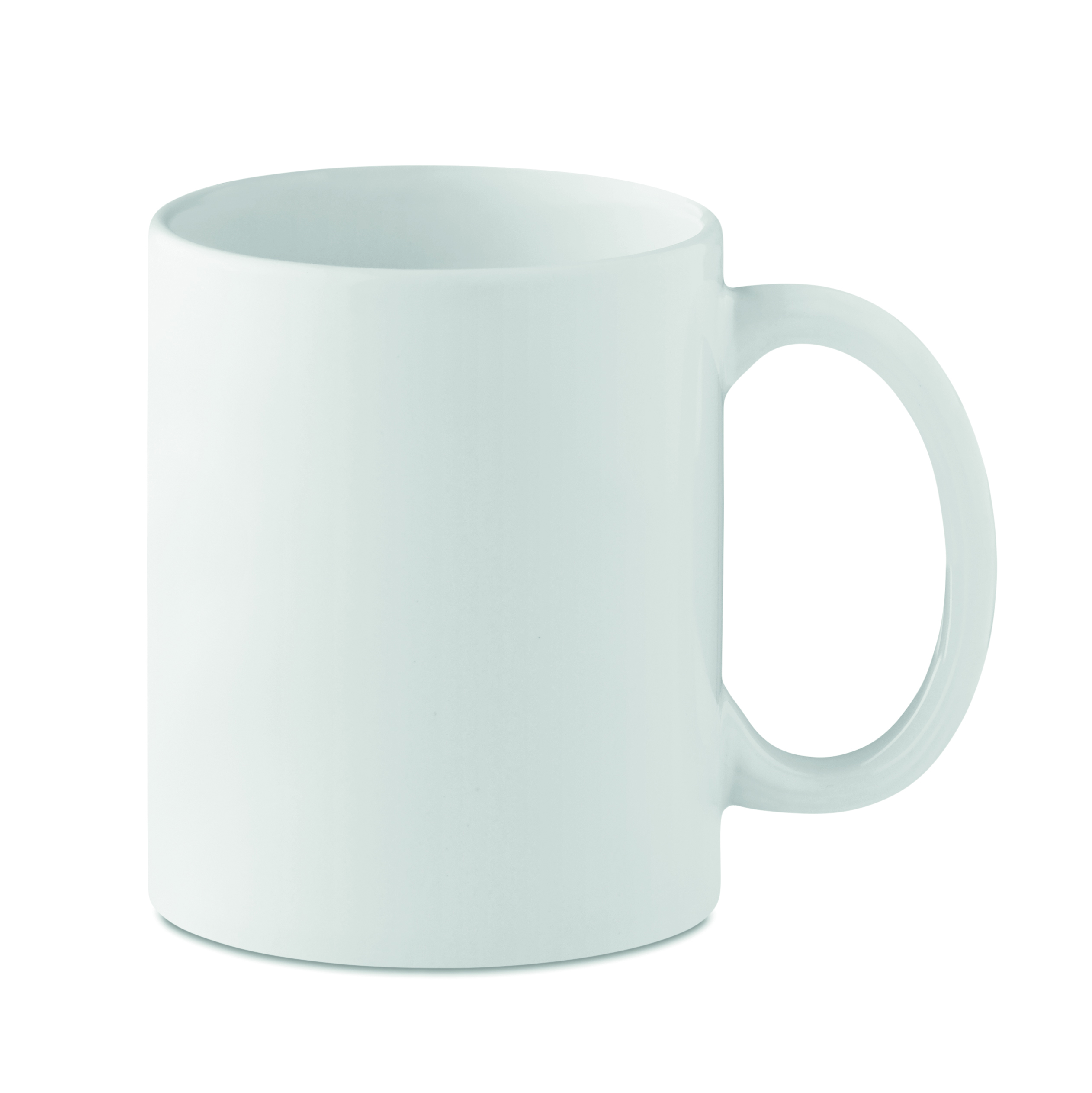 Kaffeetasse, Becher, Keramik, weiße Tasse, großer Griff