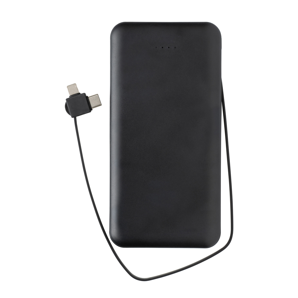 Adapter, Elektronik, Computer-Ausrüstung, Computerausrüstung, Powerbank, Tragelade, USB-C, Schwarz, Tragbare Ladeeinheit, powerbank, wireless charger, usb-c, portable charger, black, Powerbank, Tragbares Ladegerät, USB-C, Drahtloses Laden, Schwarz slim