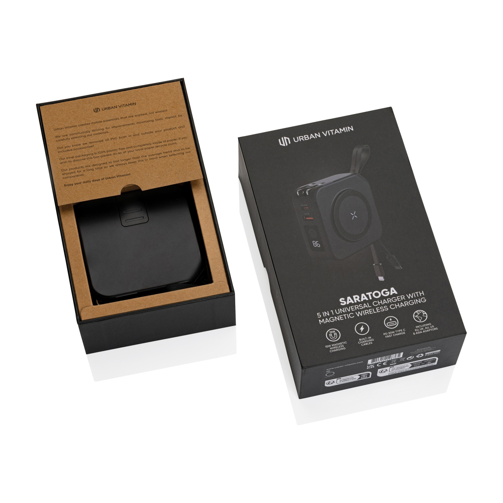 Adapter, Elektronik, universeller ladegerät, kabelloses ladekabel, auto ladegerät, magnetisch, Saratoga, Universaler Ladeadapter, Magnetisches Laden, kabelloses Ladegerät, Saratoga, Urban Vitamin, Ladegerät, Universell, Schnellladen, Magnetisch, USB-C