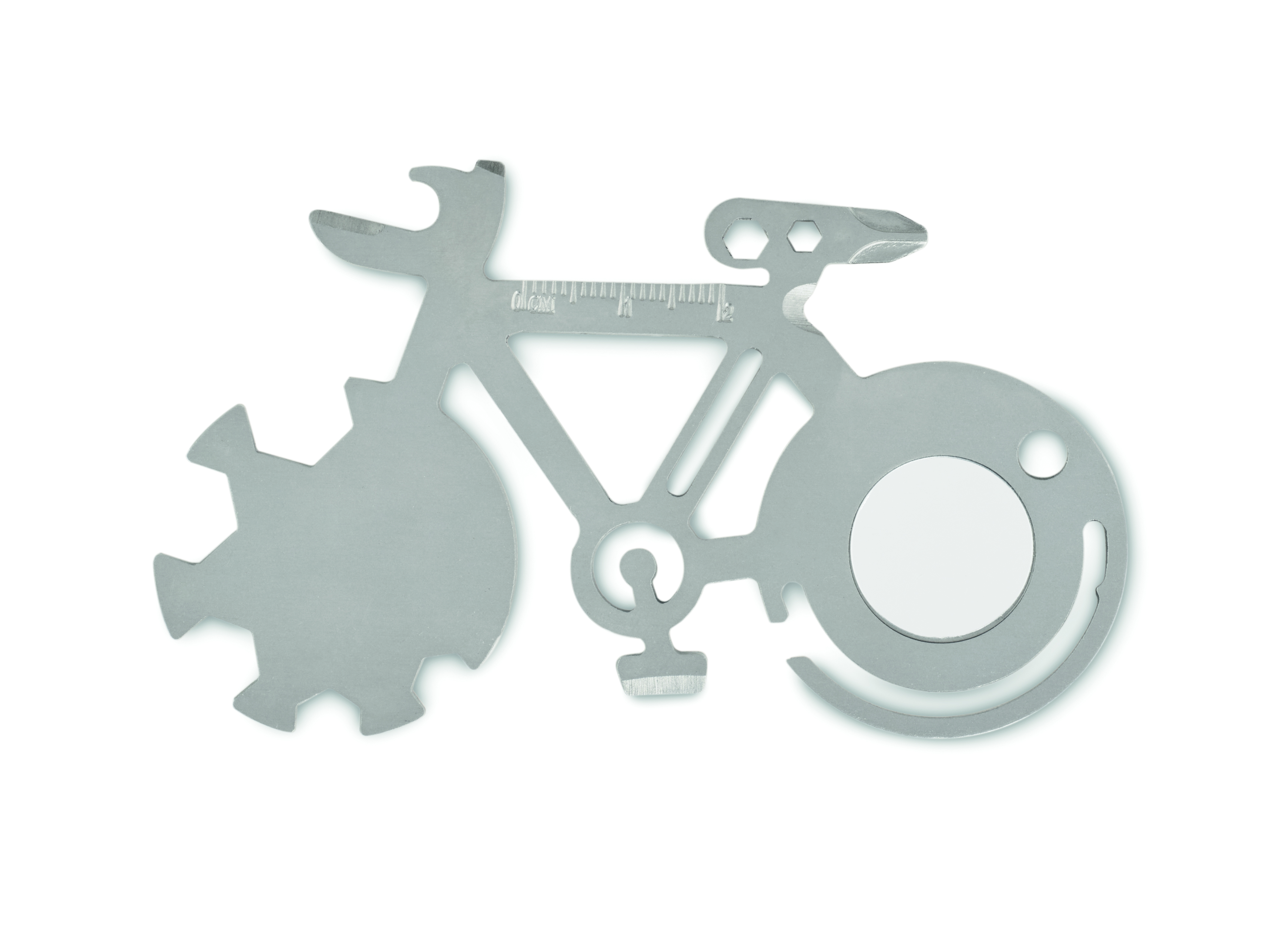 Fahrrad-Metall, Stifthalter, Figuren-Schild, Maßband, Zahnrad-Scheibe