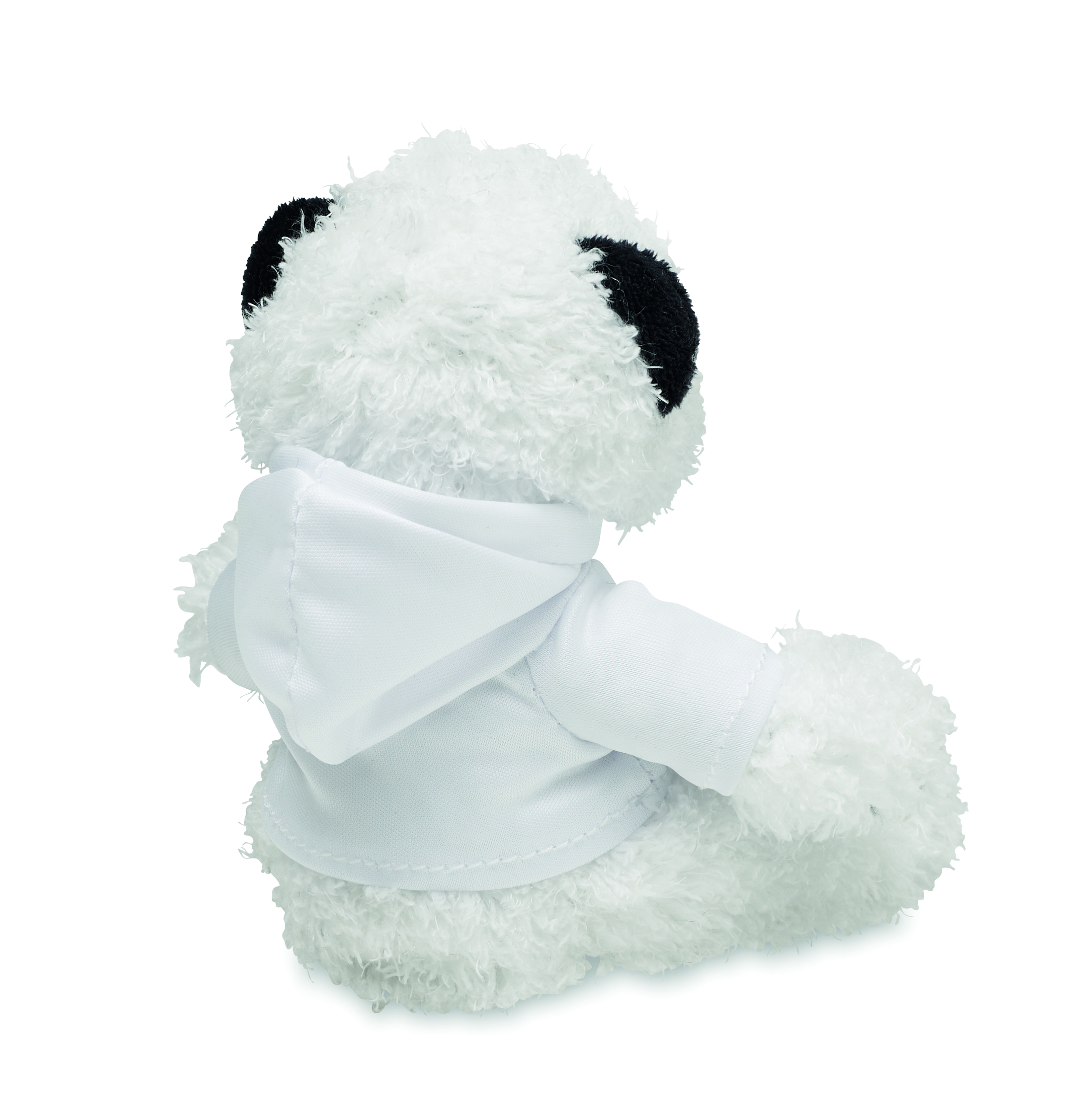 Plüschfigur, Panda, Hoodie, weiß, Kuscheltier