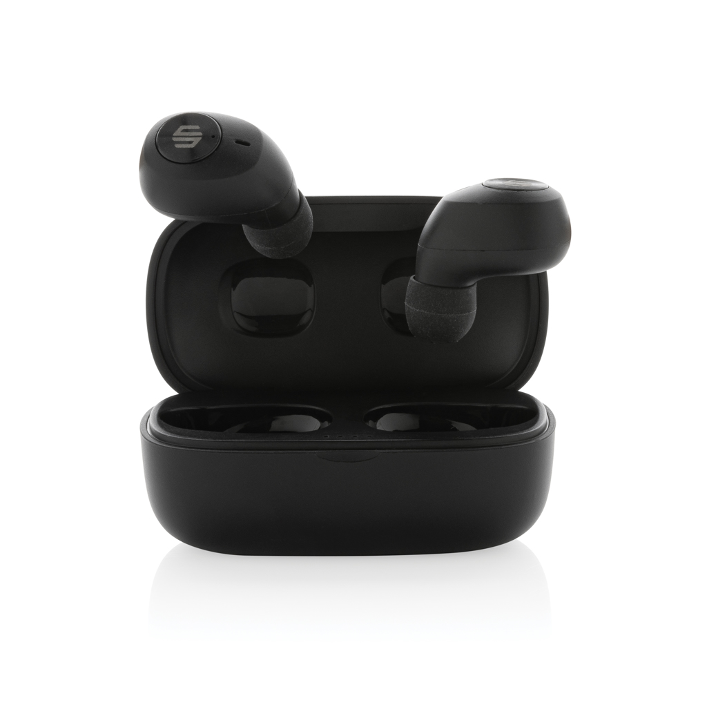 Kopfhörer, In-Ear, Bluetooth, Schwarz, Ladehülle, In-Ear Kopfhörer, True wireless, Schwarz, Ladecase, Foam-Ohrstöpsel, Kopfhörer, In-Ear, True Wireless, Schwarz, Ladekoffer