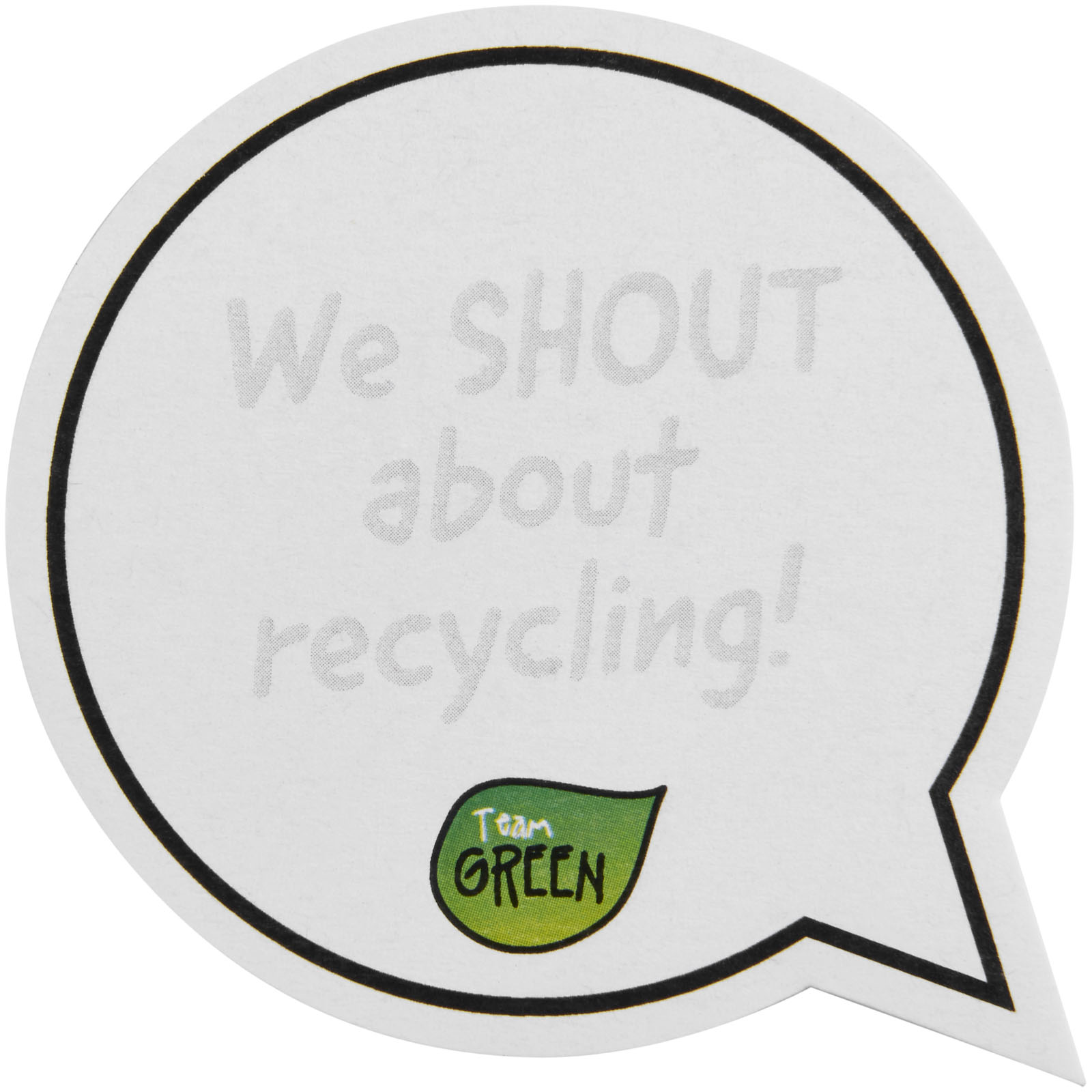 recycling, eco, Sprechblase, grün, Team Grün