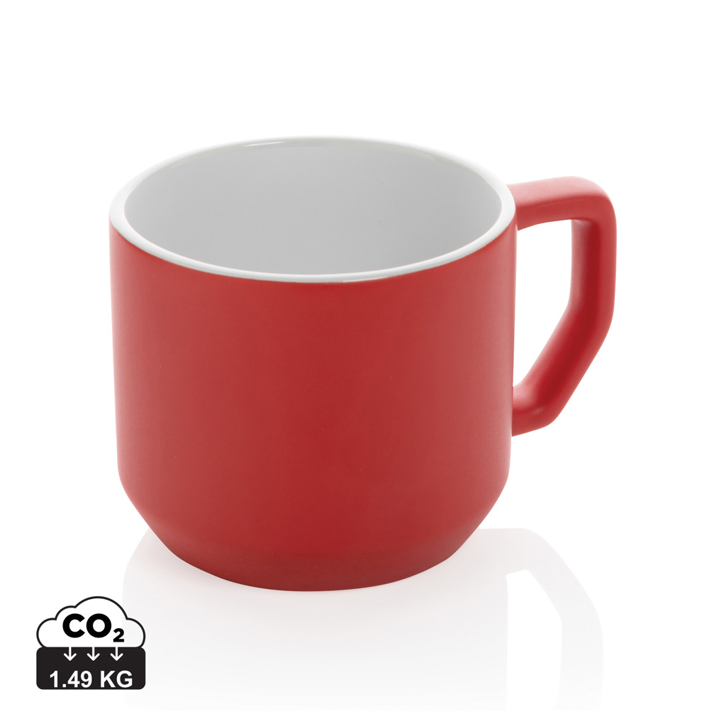 Mug, Kaffeetasse, rote Farbe, CO2 1.49 kg, Becher