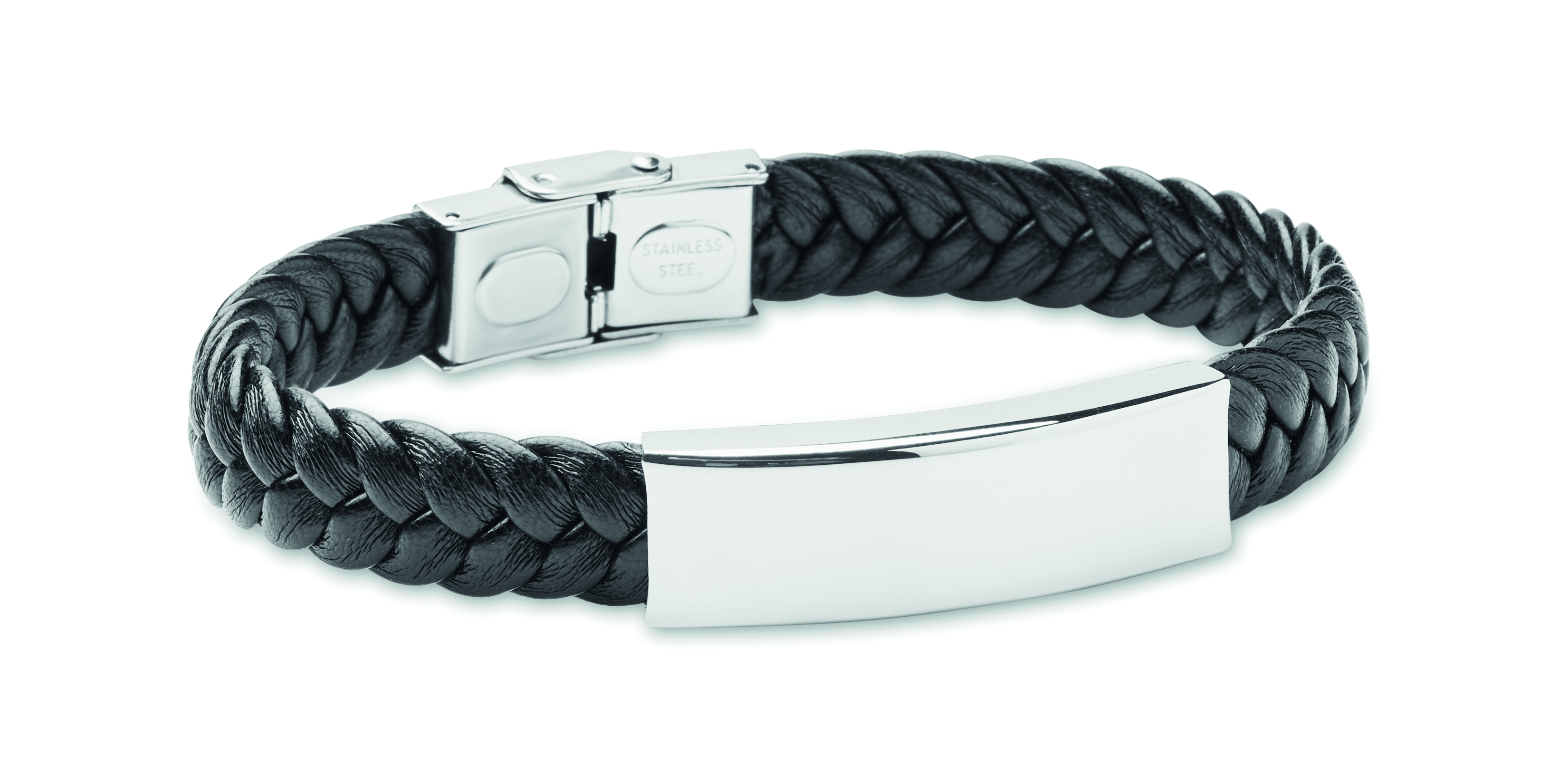 Armband, Leder, geflochten, Metall-Clasp, Edelstahl, Armband, Leder, geflochten, Schmuck, Silber, Armband, Leder, Geflecht, Stahl, Magnetverschluss