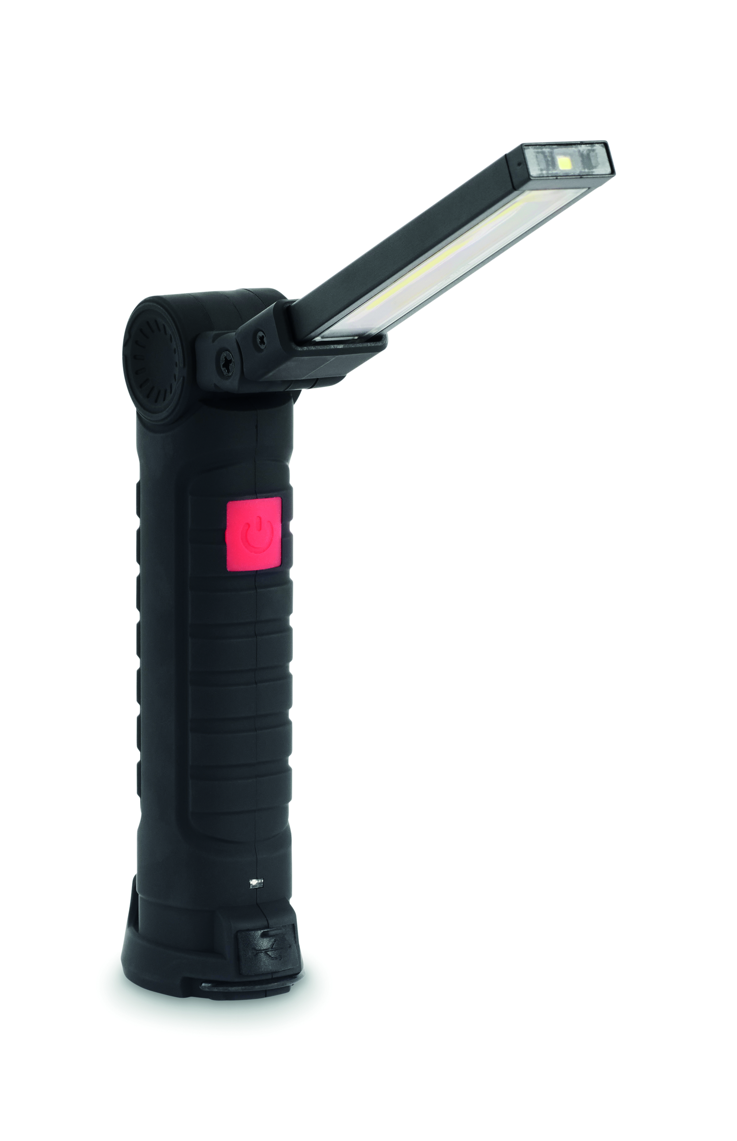 Taschenlampe, LED-Lampe, Kopflampe, Akkubetrieben, Roter Knopf