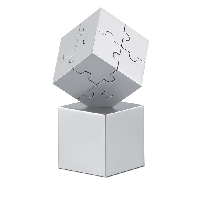 puzzle cube, metallischer Würfel, Puzzlekubus, modularer Würfel, Puzzle-Spielzeug, puzzle Würfel, 3D-Puzzle,  ineinander greifende Würfel, Silberner Würfel, Spielbaustein, puzzle, Würfel, Konstruktion, Grau, gestapelte Würfel