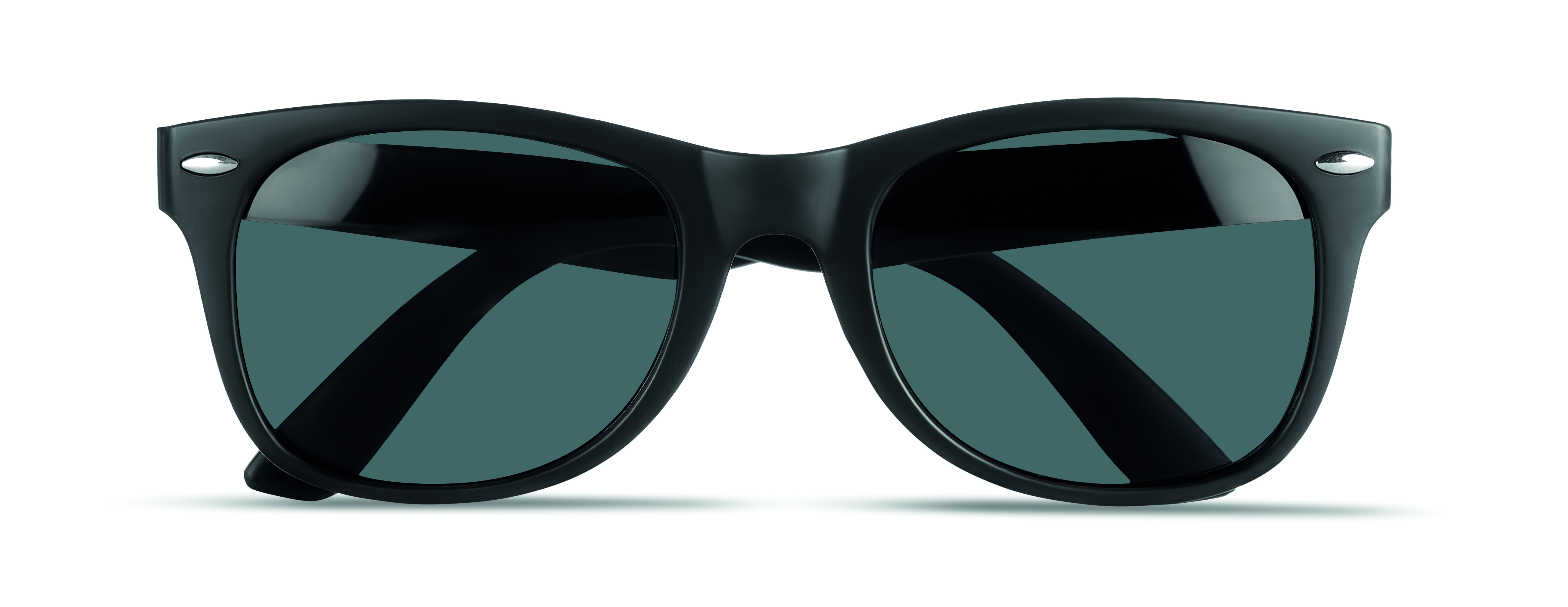 Sonnenbrille, Rahmen, dunkle Gläser, Kunststoff, einfarbig