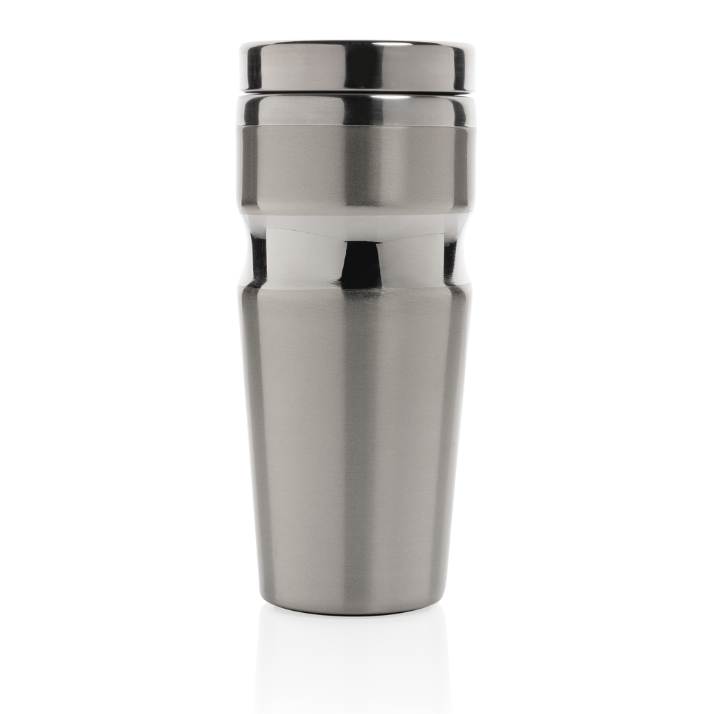 Flasche, Shaker, Shaker, Edelstahl, Becher, Flasche, Klarer Deckel, stainless steel cup, travel mug, thermos, metal cup, shiny silver, Shaker, Metallisch, Edelstahl, Barwerkzeug, Cocktailshaker