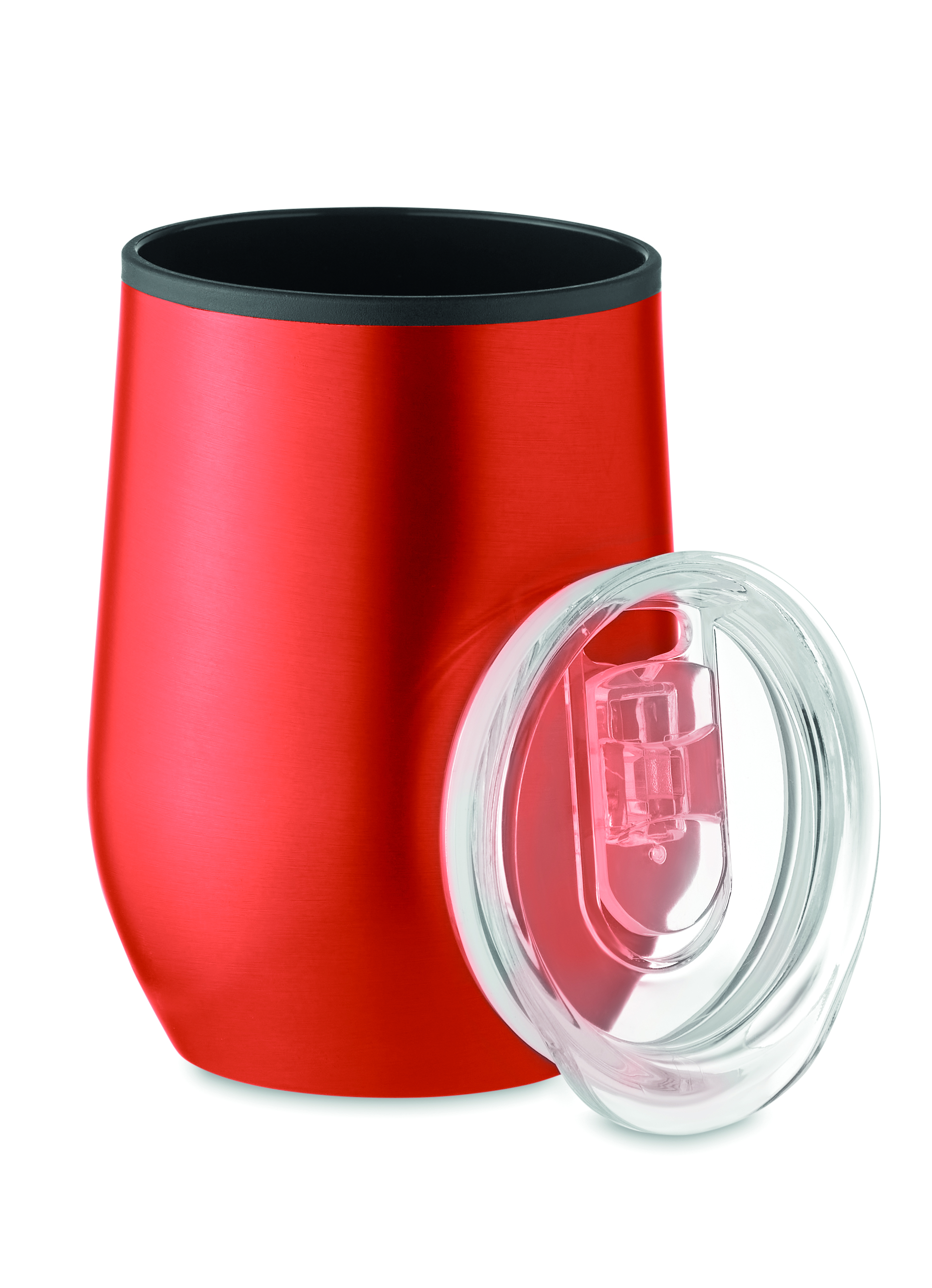 Becher, Becher aus Metall, Rot, Travel Mug, Akkordeon?