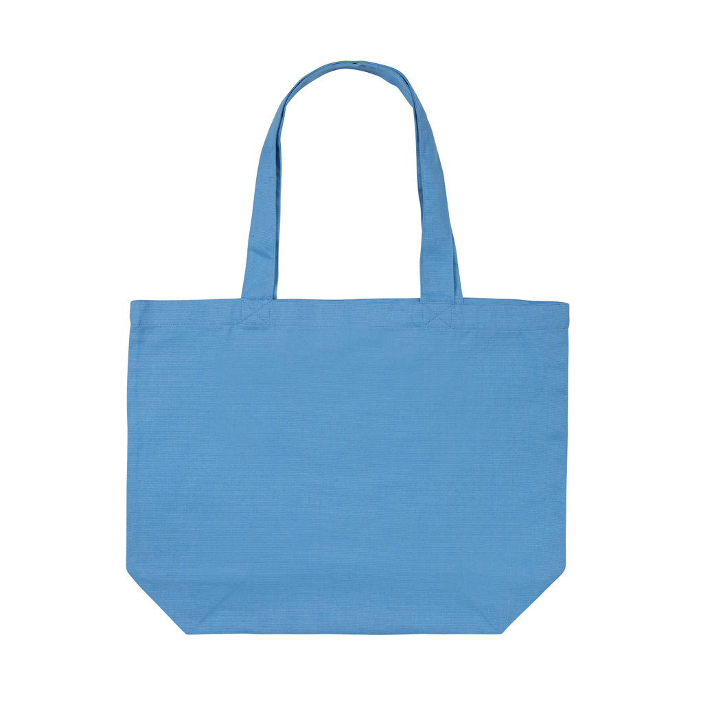 Tote-Bag, Blau, Beutel, Schultertasche, Offene Oberseite, Tasche, Tote, Baumwolle, unifarben, Hellblau, Tote-Tasche,  Canvas-Tasche, Blau, Doppelte Henkel, Baumwolle