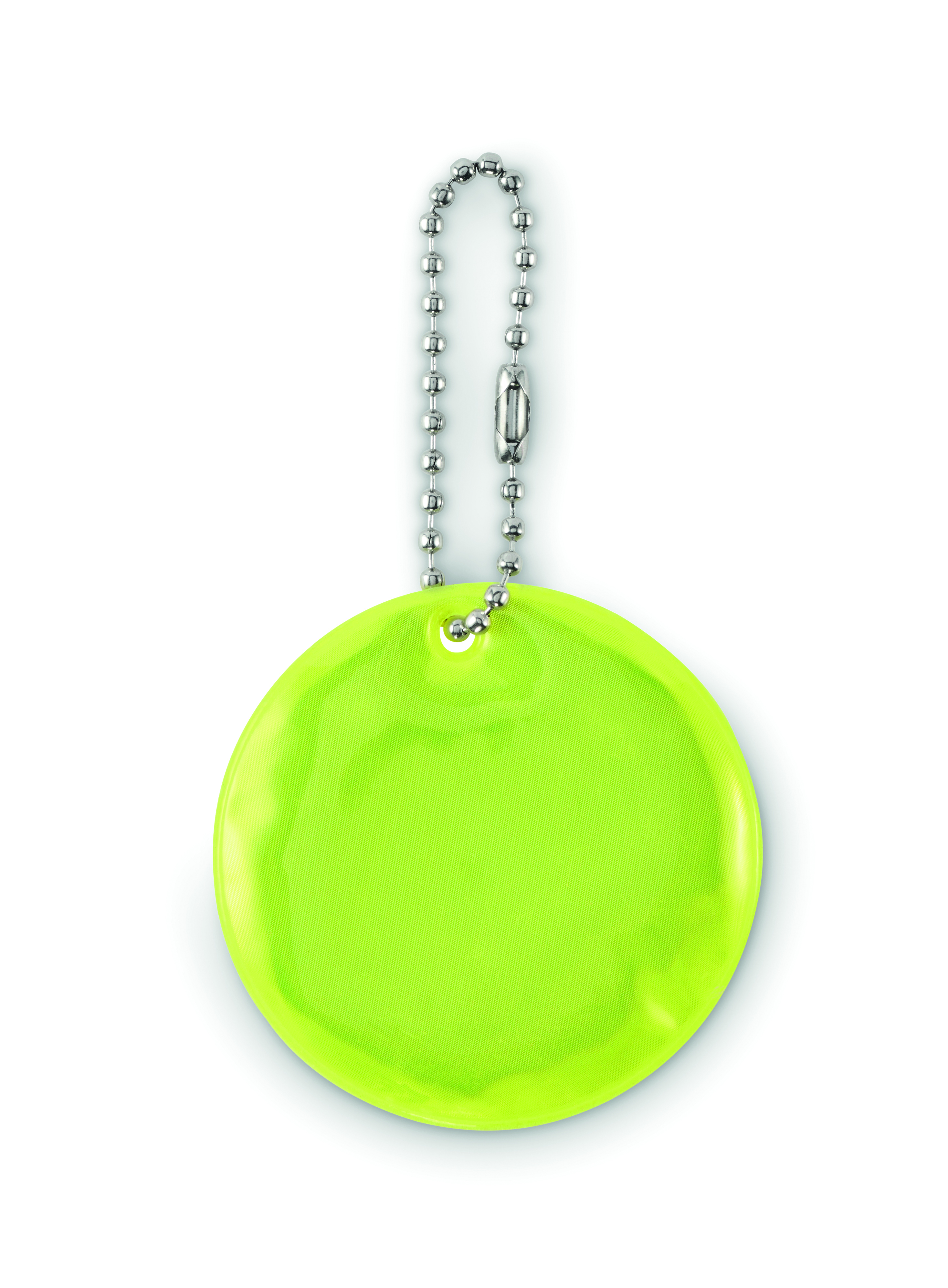 neon, Abzeichen, Scheibe, Ball, Schlüsselanhänger, neon-grün, Metallkette, Runder Anhänger, Runde Platte, Taschenanhänger