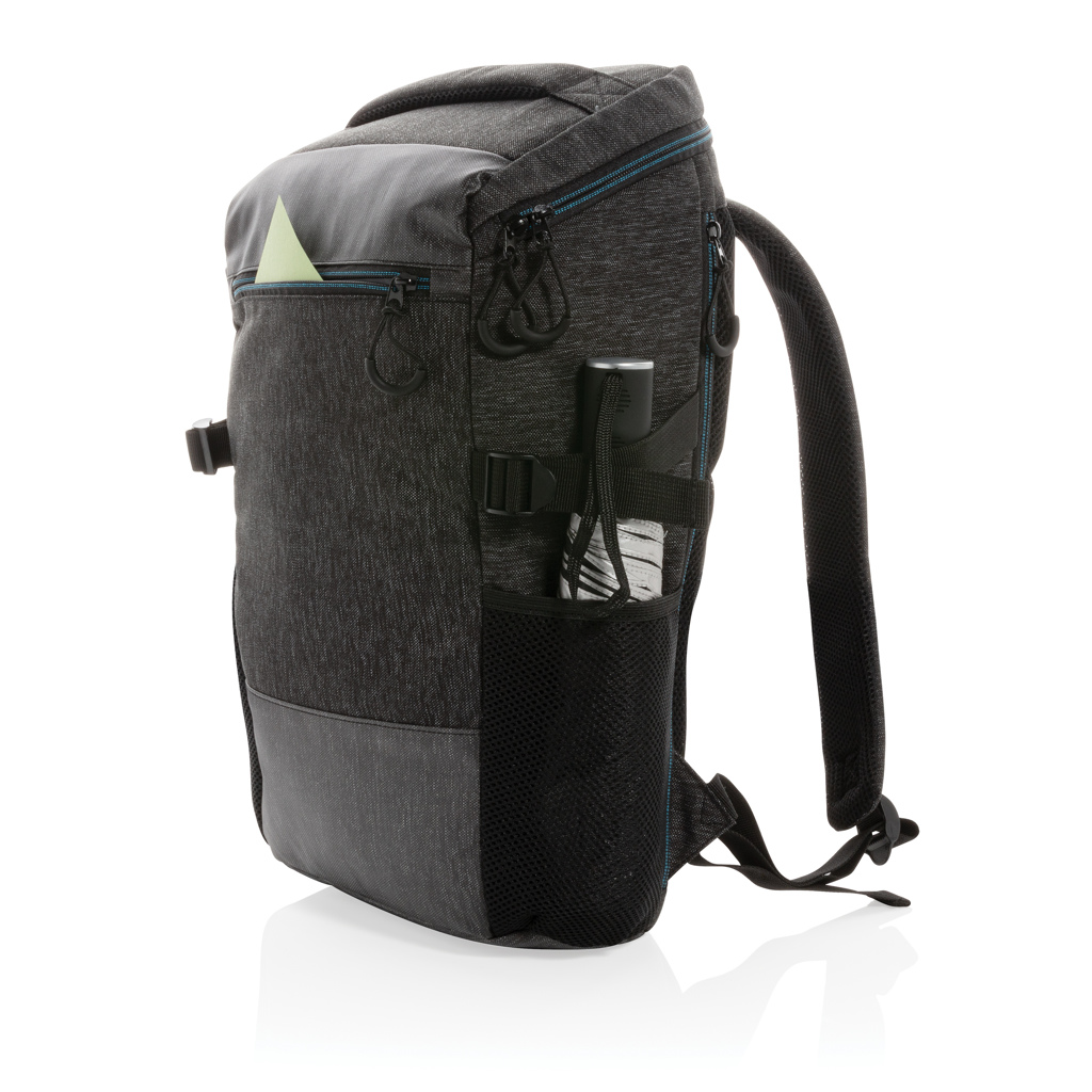Rucksack, Kameratasche, Stadtrucksack, Seitentasche, Materialmix, Rucksack, Schulterriemen, Seitentasche, Mesh-Seitentasche, Wasserflaschehalter, Rucksack, Rucksack, Seitentaschen, Kordelzug, Gepäck
