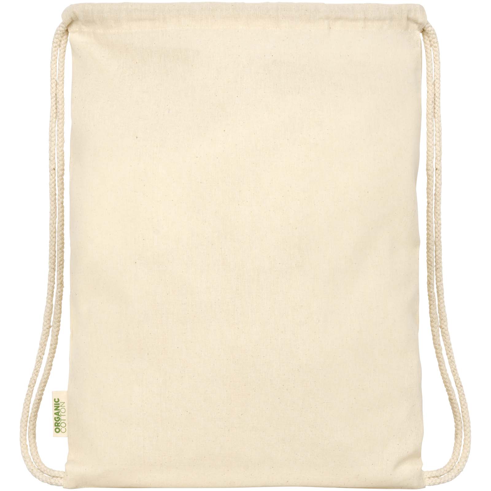 canvas Beutel, Kordelzug, Bio-Baumwolle, beige, wiederverwendbare Tasche