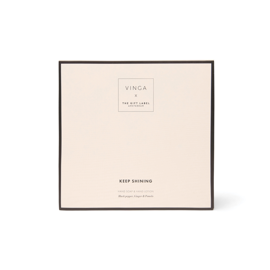 Handseife, Handlotion, Geschenkverpackung, Keep Shining, Schwarzer Pfeffer Ingwer Pampelo, geschenk, verpackung, seife, handlotion, keep shining, Box, Seifenbox, Handseife, Lotion, Keep shining