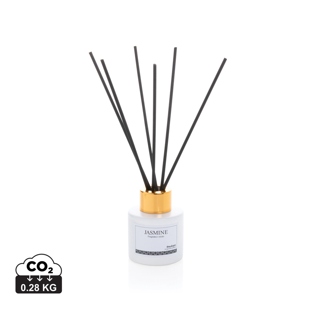 diffuser, reed diffuser, fragrance, home scent, white bottle, Dreißig, Düfte?, Räucherstäbchen?, Diffuser?, Jasmine Duftstäbchen, Duft diffuser, Stäbchen, Flakon, weiß, golden