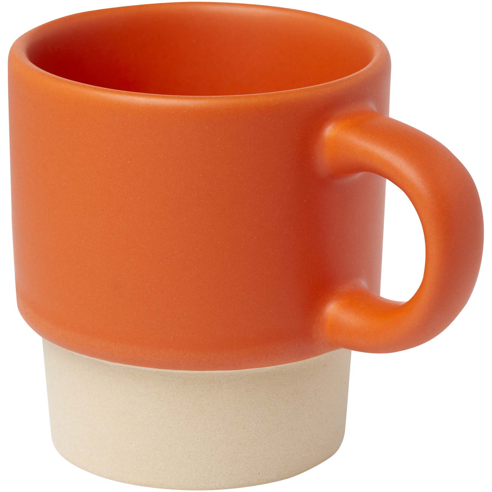 Becher, Tasse, Kaffeebecher, Orangene Farbe, Keramik-Material