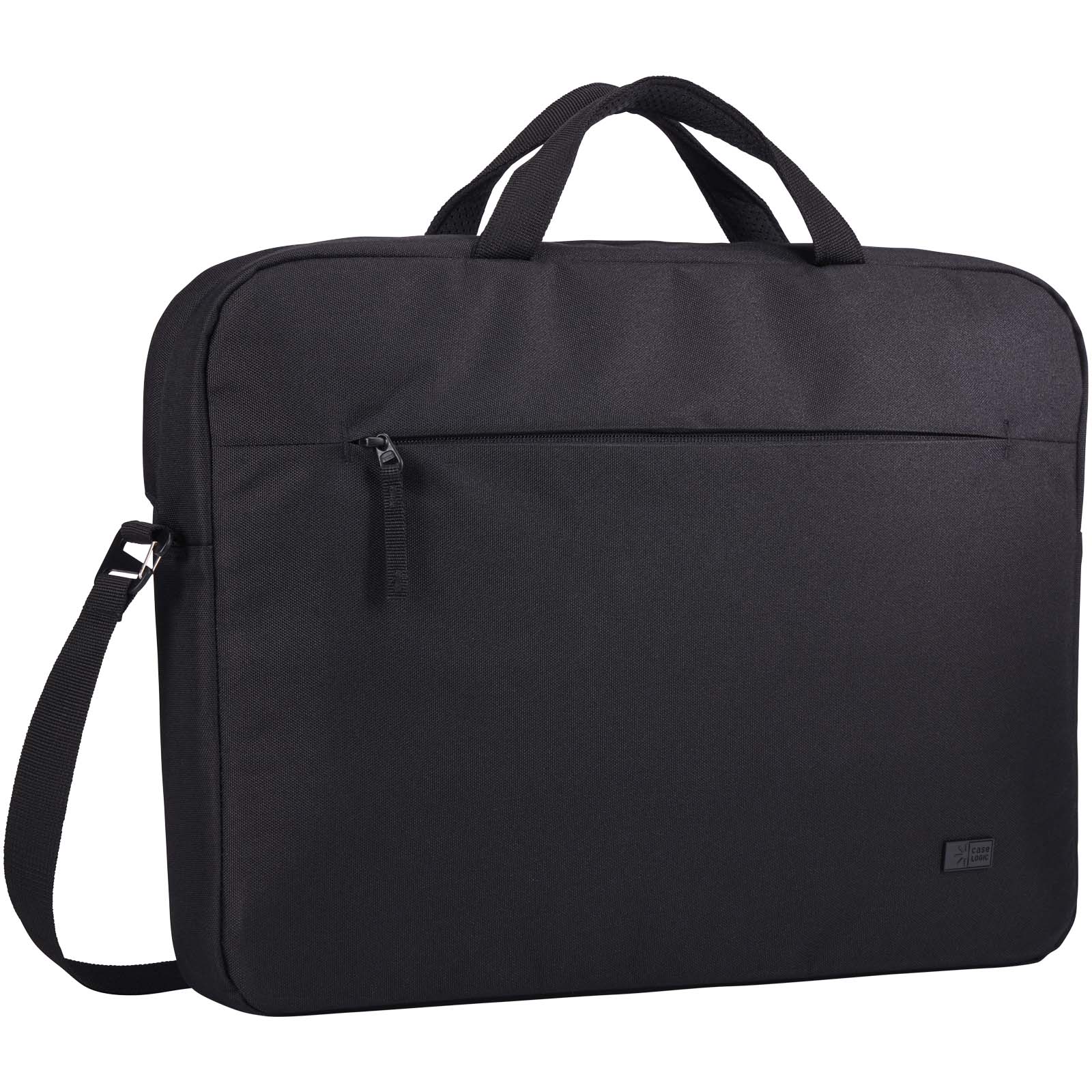 Laptoptasche, Schwarz, Umhängetasche, Reißverschlussfach, Tragegriff