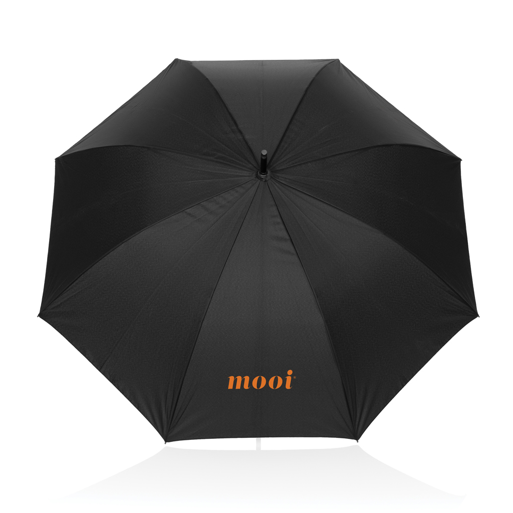 Regenschirm, Schwarz, Kompakt, Schirm mit Griff, Mooi, Regenschirm, Schirm, Schwarz, Kompakt, Mooi, Regenschirm, Schwarz, Kompakt, Logo-Print, mooi logo