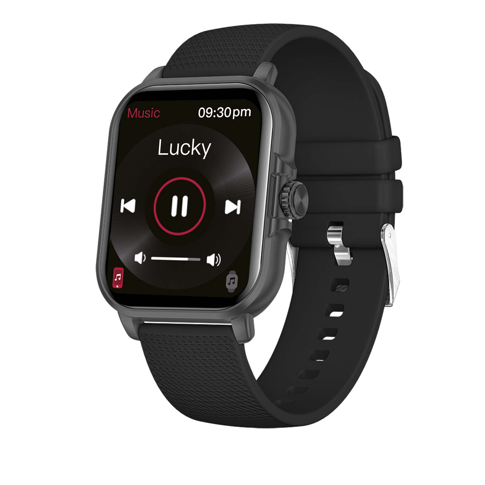 Smartwatch, GPS, Bluetooth, Silicone band, Square display